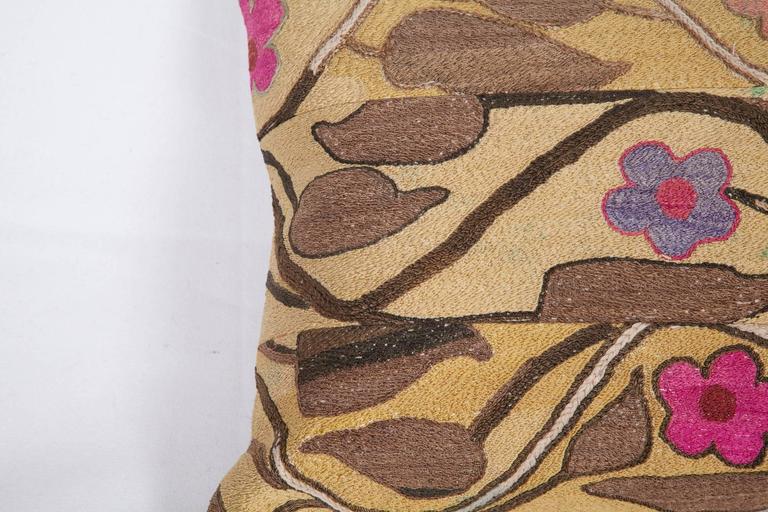 Vintage Pillow Made Out of a 1970s Pishkent Suzani For Sale at 1stDibs