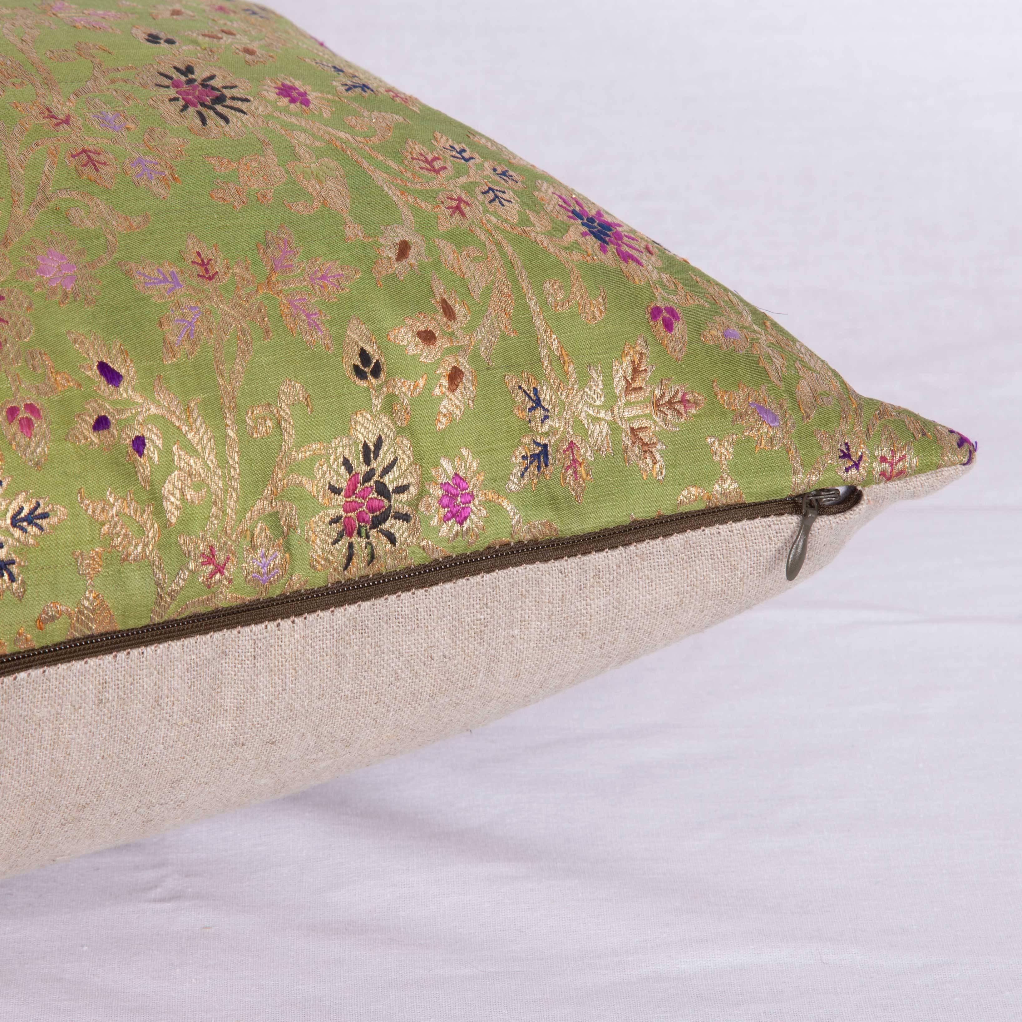 Antique Pillow Made Out of a 19th Century Persian Brocade In Good Condition In Istanbul, TR