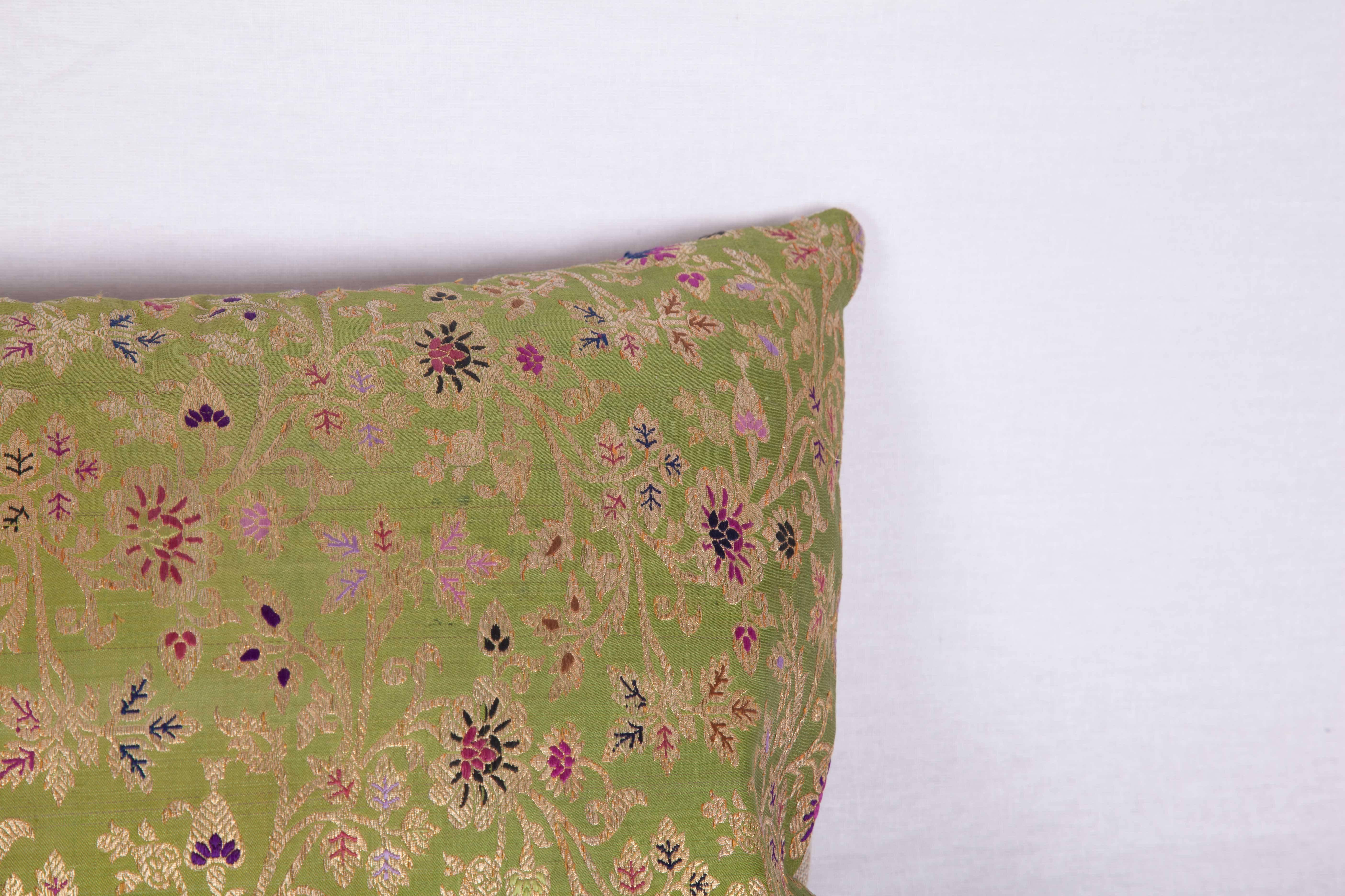 Woven Antique Pillow Made Out of a 19th Century Persian Brocade