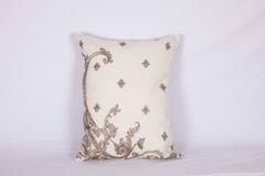 Antique Pillow Made Out of a 19th century or Earlier European Silver Embroidery
