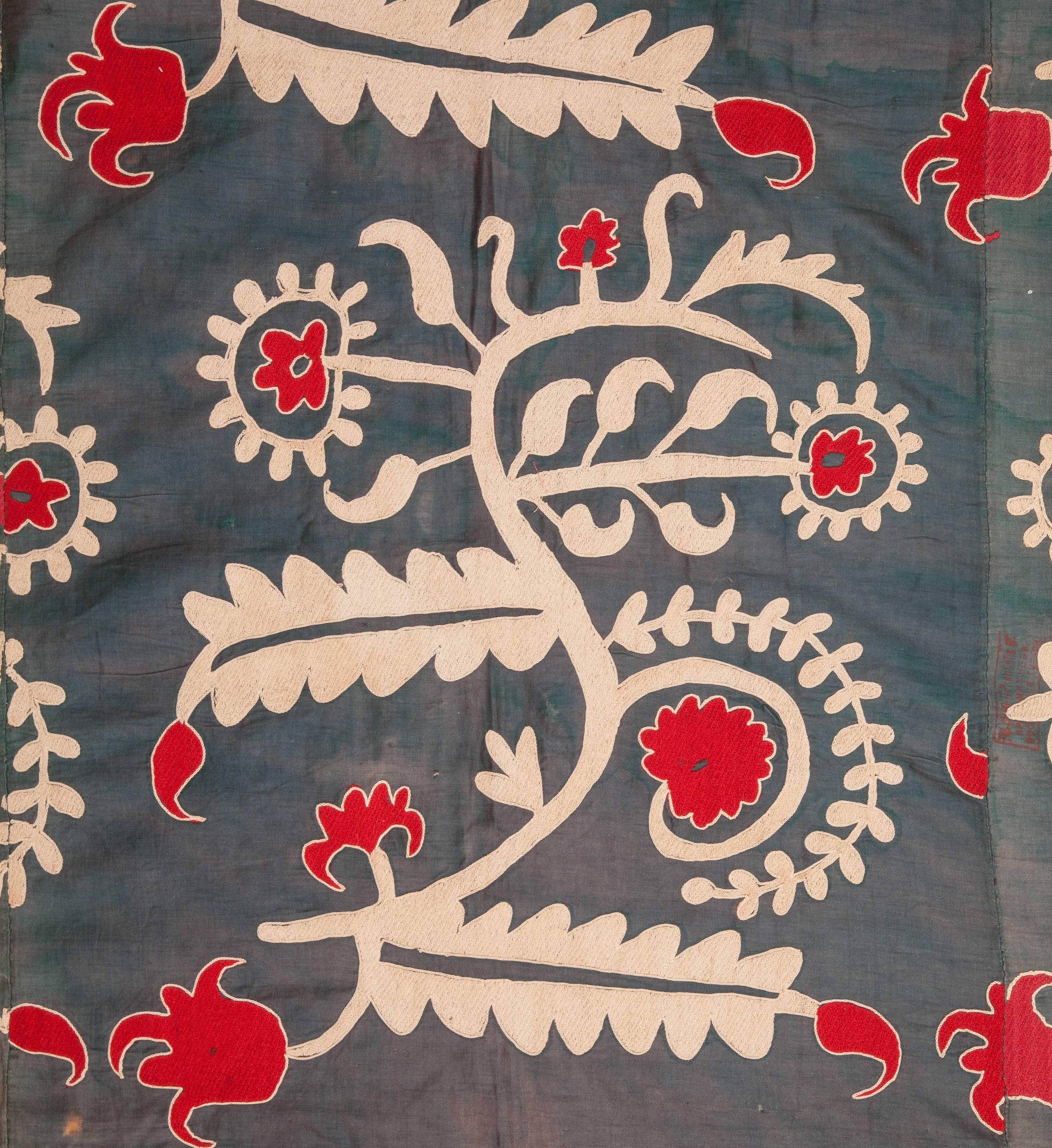 Embroidered Old Uzbek Samarkand Suzani