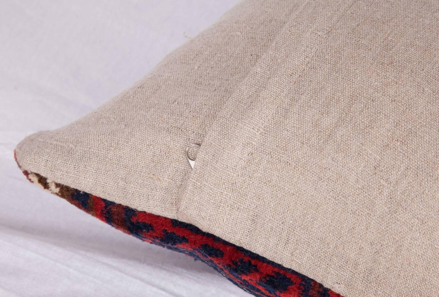 Woven Antique Pillow Made Out of a 19th Century Baluch Rug Fragment