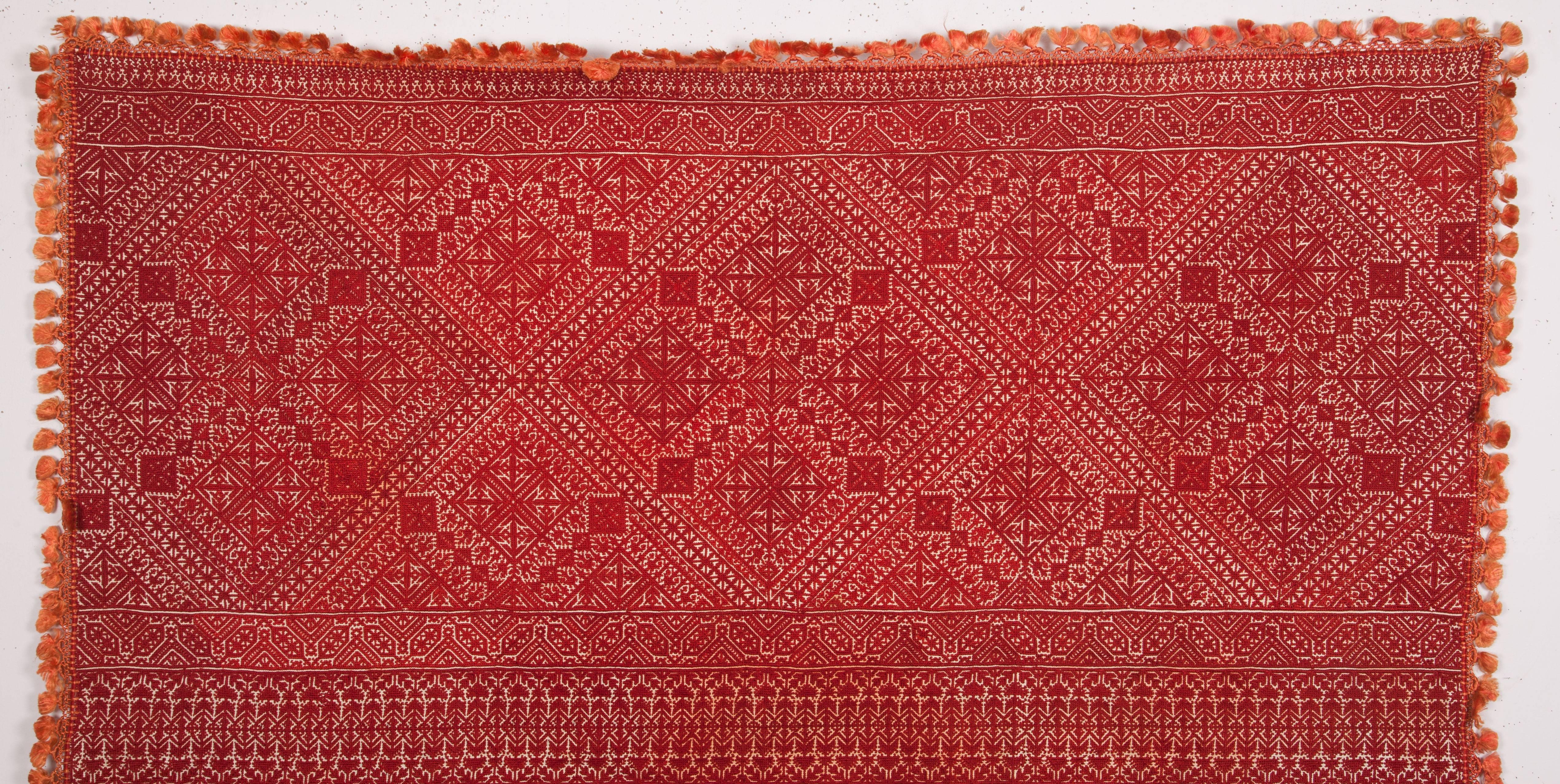 19th century antique Moroccan Fez embroidery in superb condition.