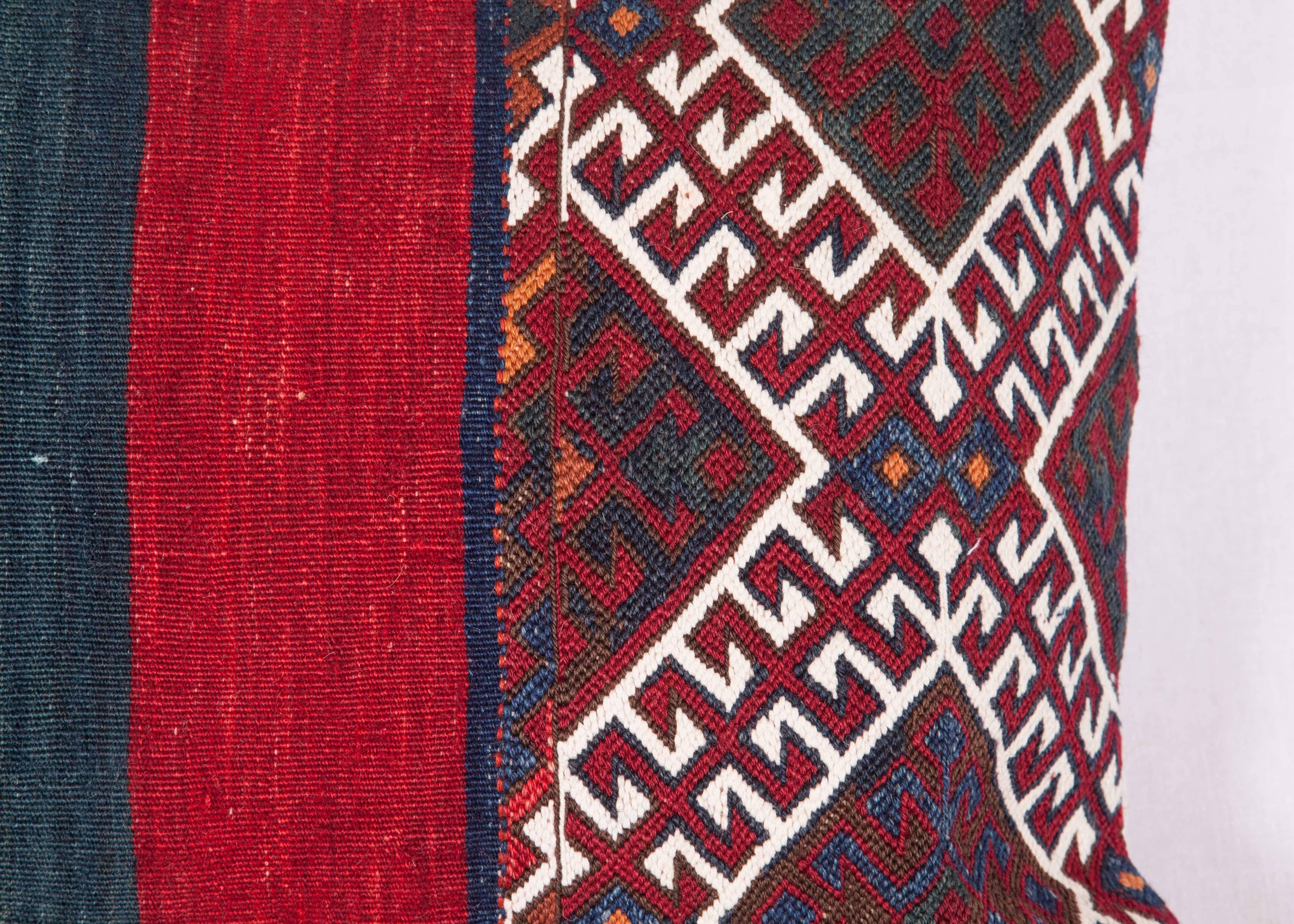 Kilim Antique Pillow Made Out of a 19th Century Anatolian Bag