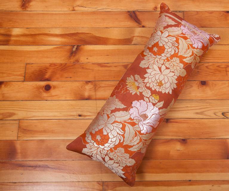 Pillow Made Out of a Japanese Mid20th Century Obi at 1stDibs