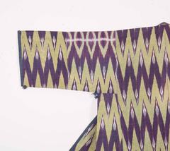 Antique Central Asian Tajik Ikat Chapan