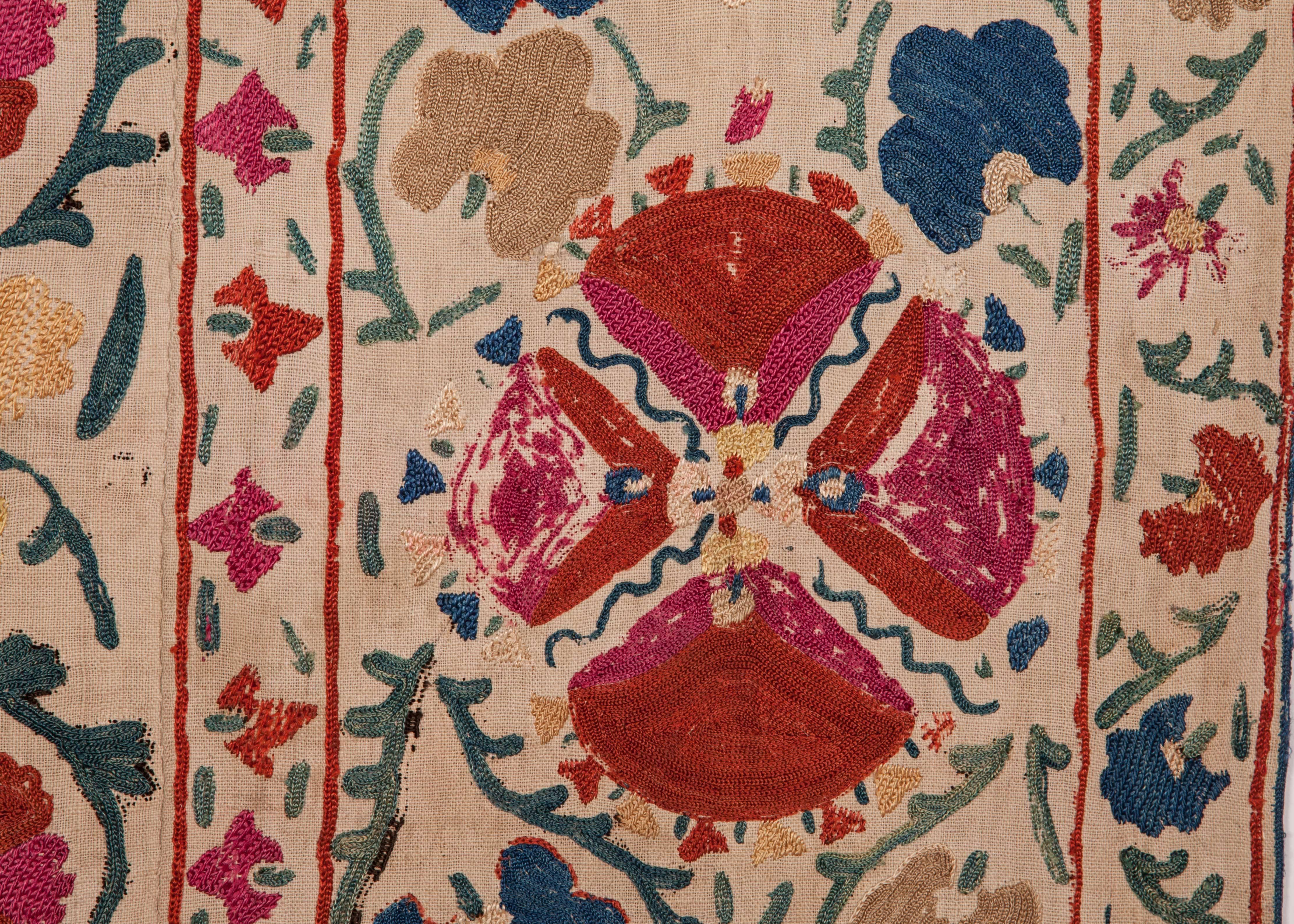 19th Century Antique Suzani from Bukhara, Uzbekistan 1