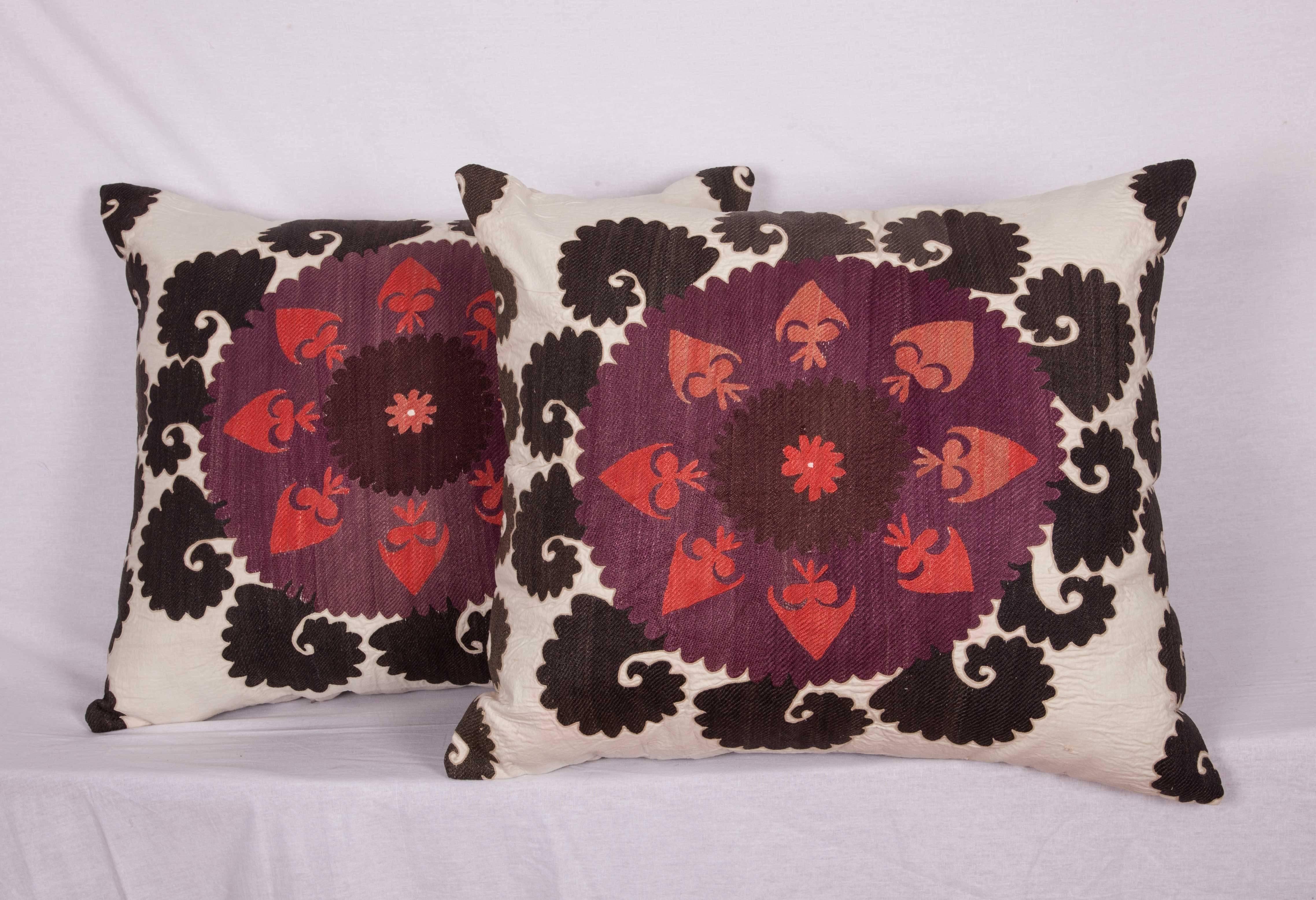 Pillow Cases Made Out of an Early-20th Century Uzbek Samarkand Suzani 2