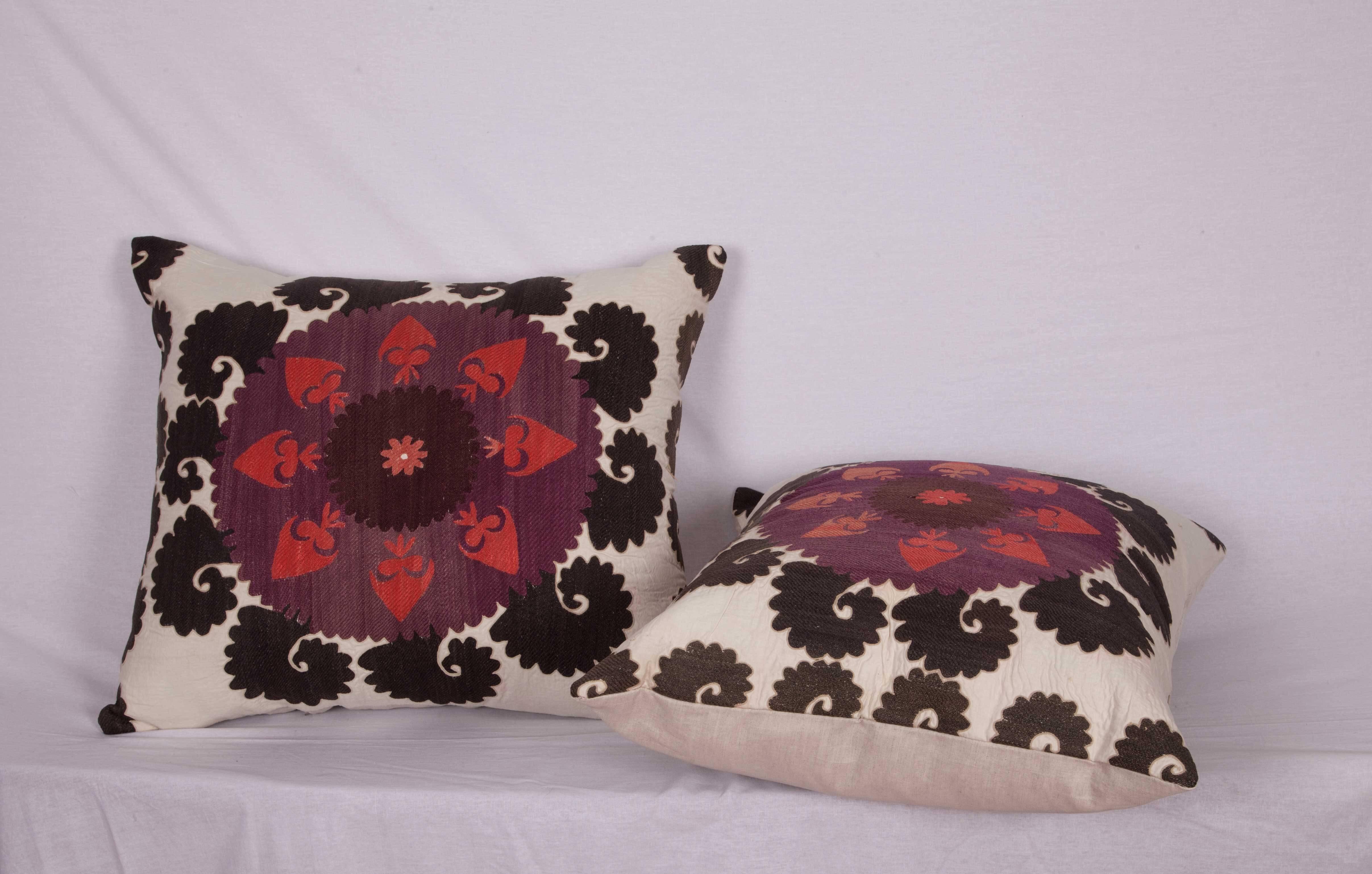 Pillow Cases Made Out of an Early-20th Century Uzbek Samarkand Suzani 3