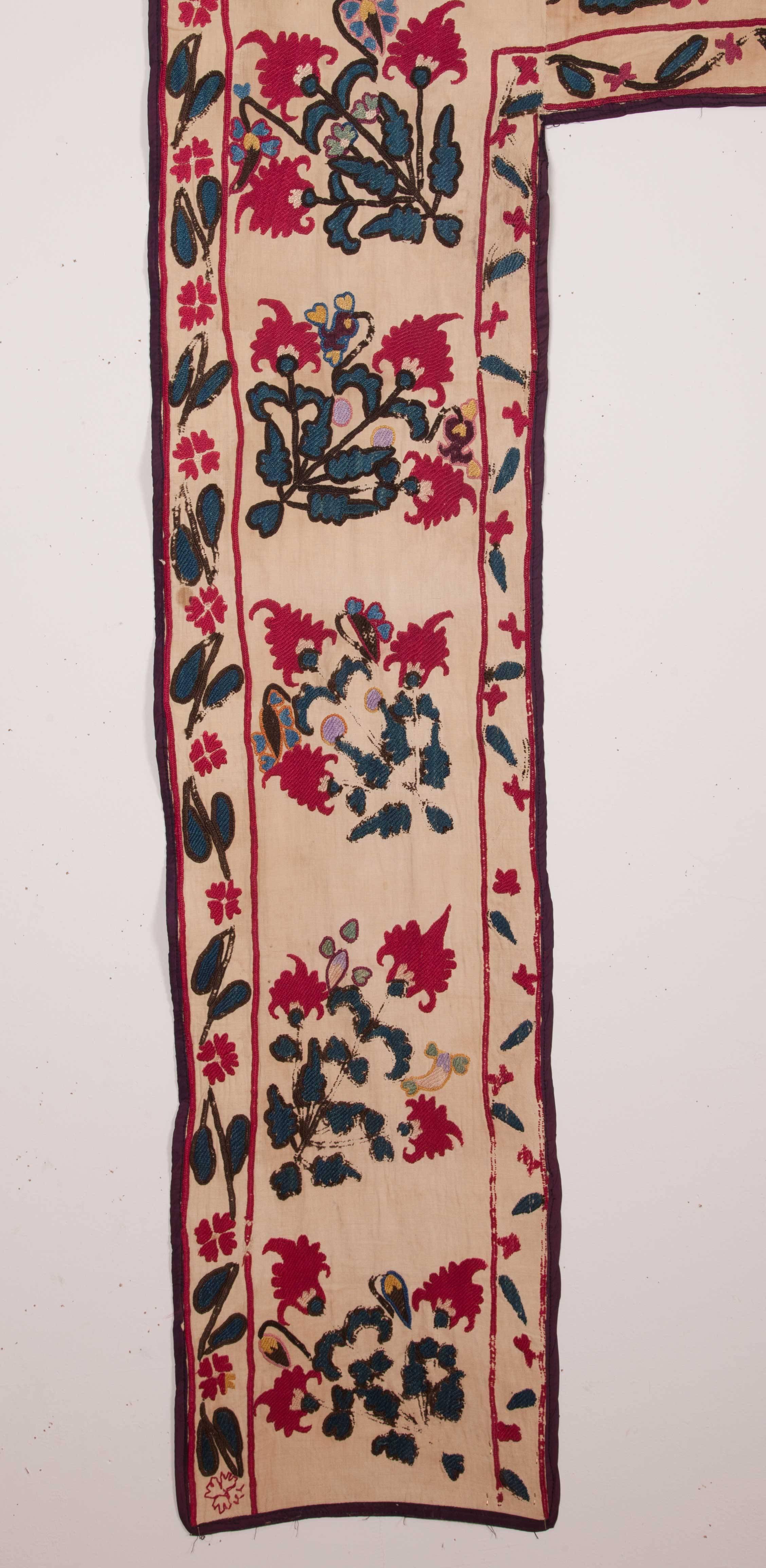 Embroidered Late 19th Century Tajik Suzani with an Unusual Design