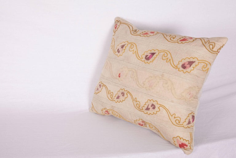 Pillow Case Made Out of an Early20th Century Uzbek Samarkand Suzani