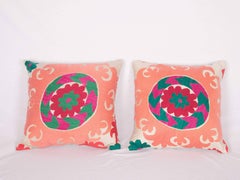 Pillow Cases Fashioned Out of a Vintage Tajik Suzani