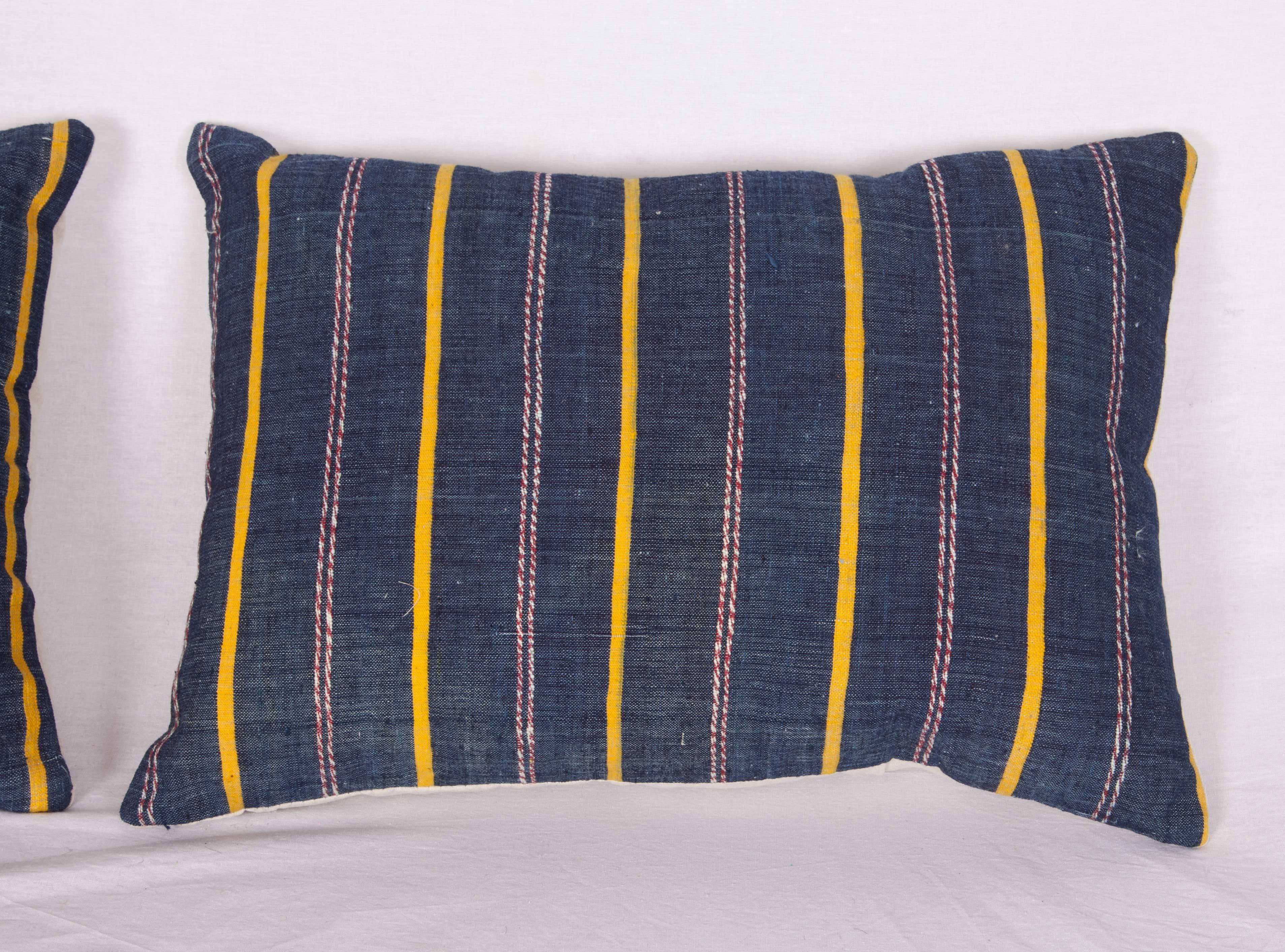 Pillow Cases Fashioned Out of an Mid-20th Century Anatolian Kilim In Good Condition For Sale In Istanbul, TR