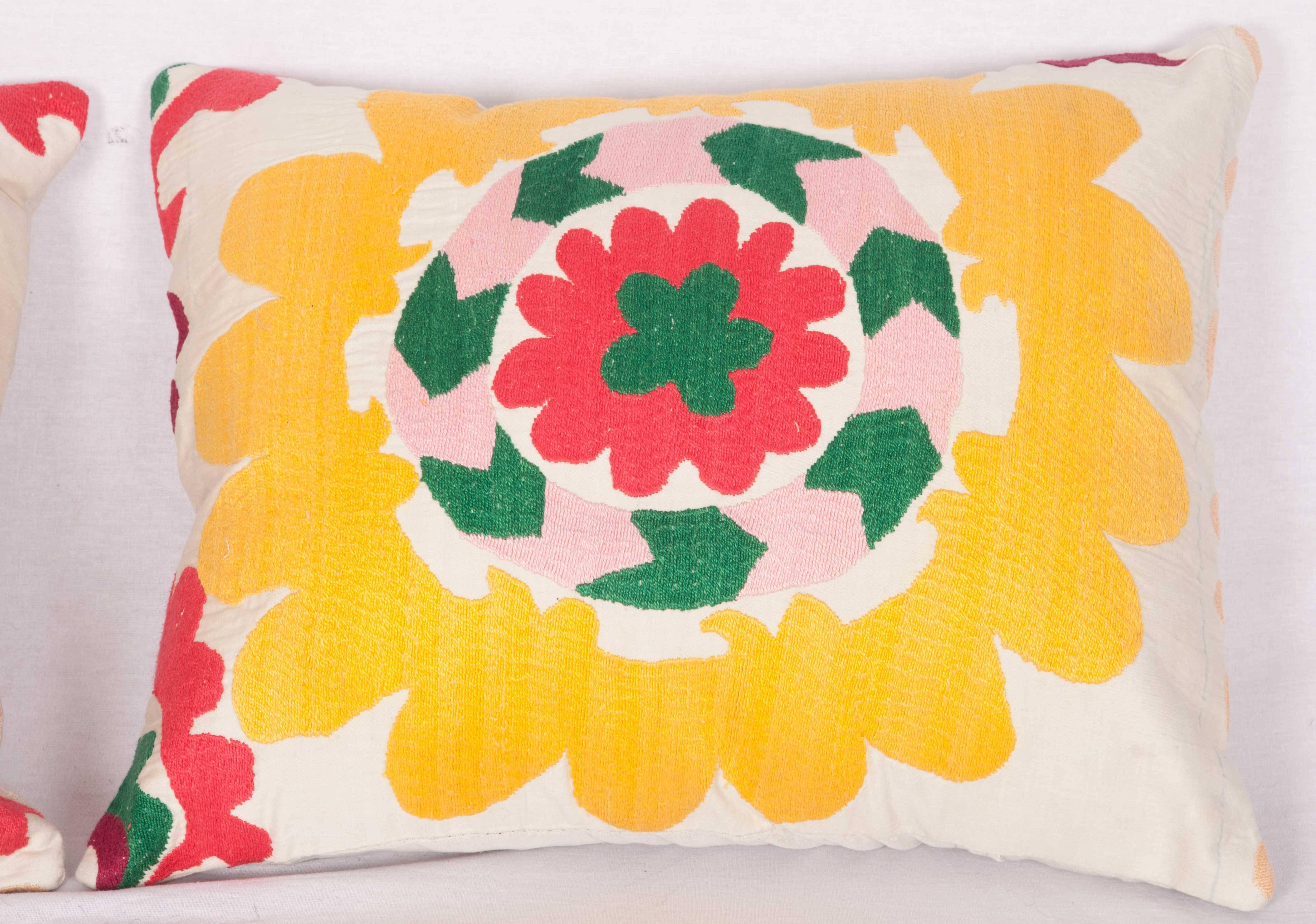 Pillow Cases Fashioned Out of a Vintage Tajik Suzani 1