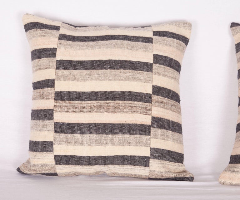 Pillow Cases Made Out of an Anatolian Turkish Mid-20th Century Kilim For Sale at 1stdibs
