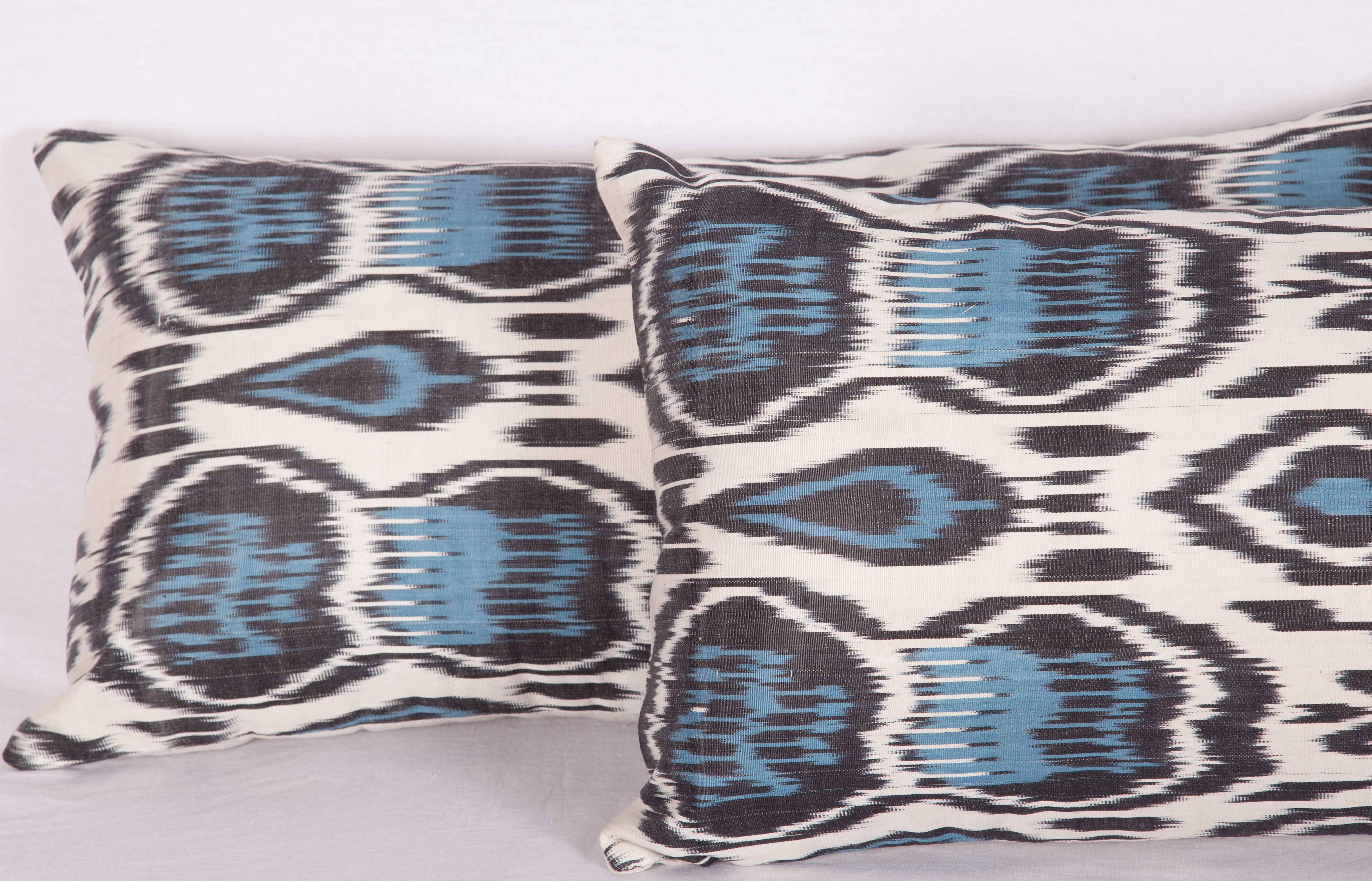 Pillow Cases Fashioned Out of Contemporary Uzbek Silk and Cotton Ikats 1