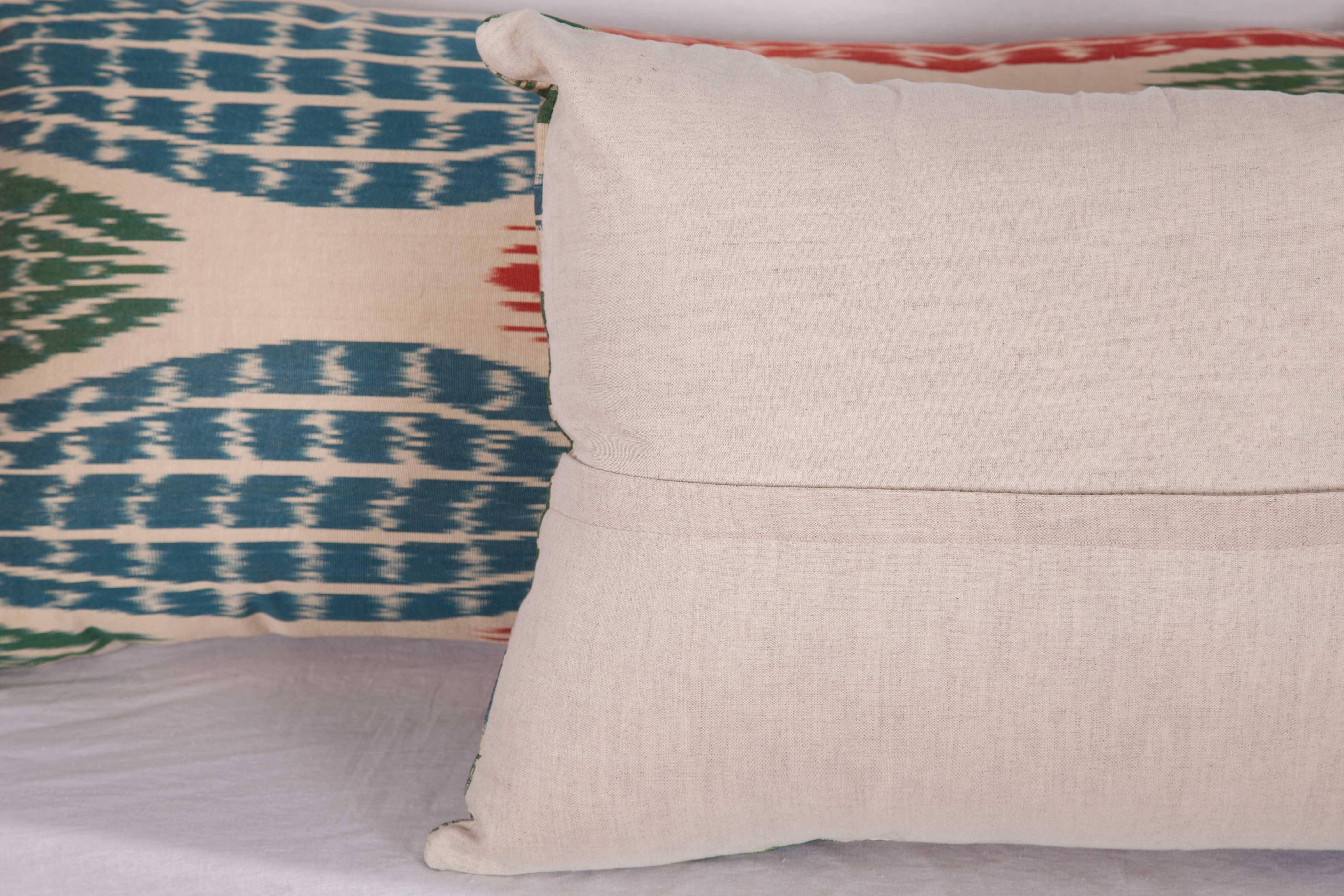Pillow Cases Fahioned Out of Contemporary Uzbek Silk and Cotton Ikats 2