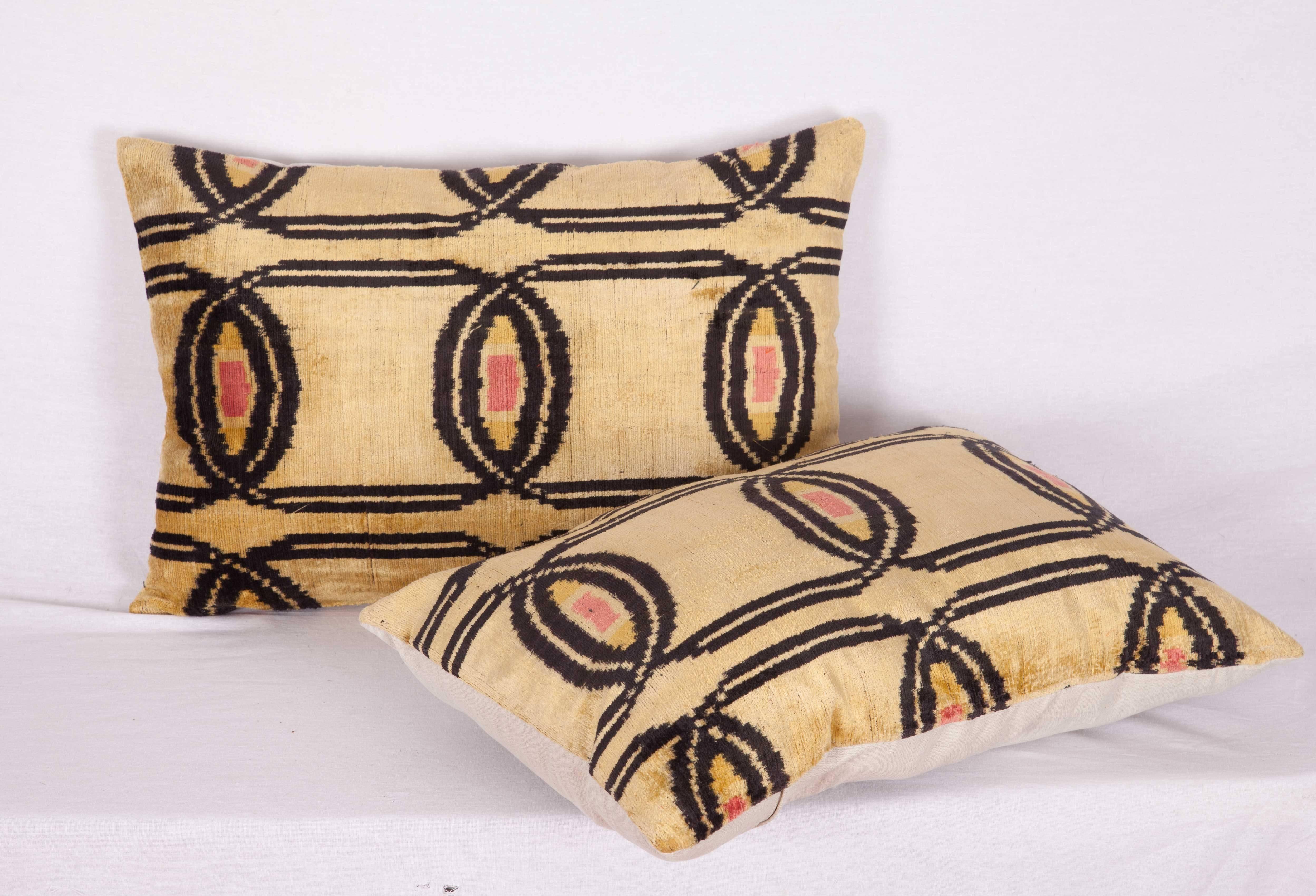 Pillow Cases Fashioned Out of Contemporary Uzbek Silk Velvet Ikats 2
