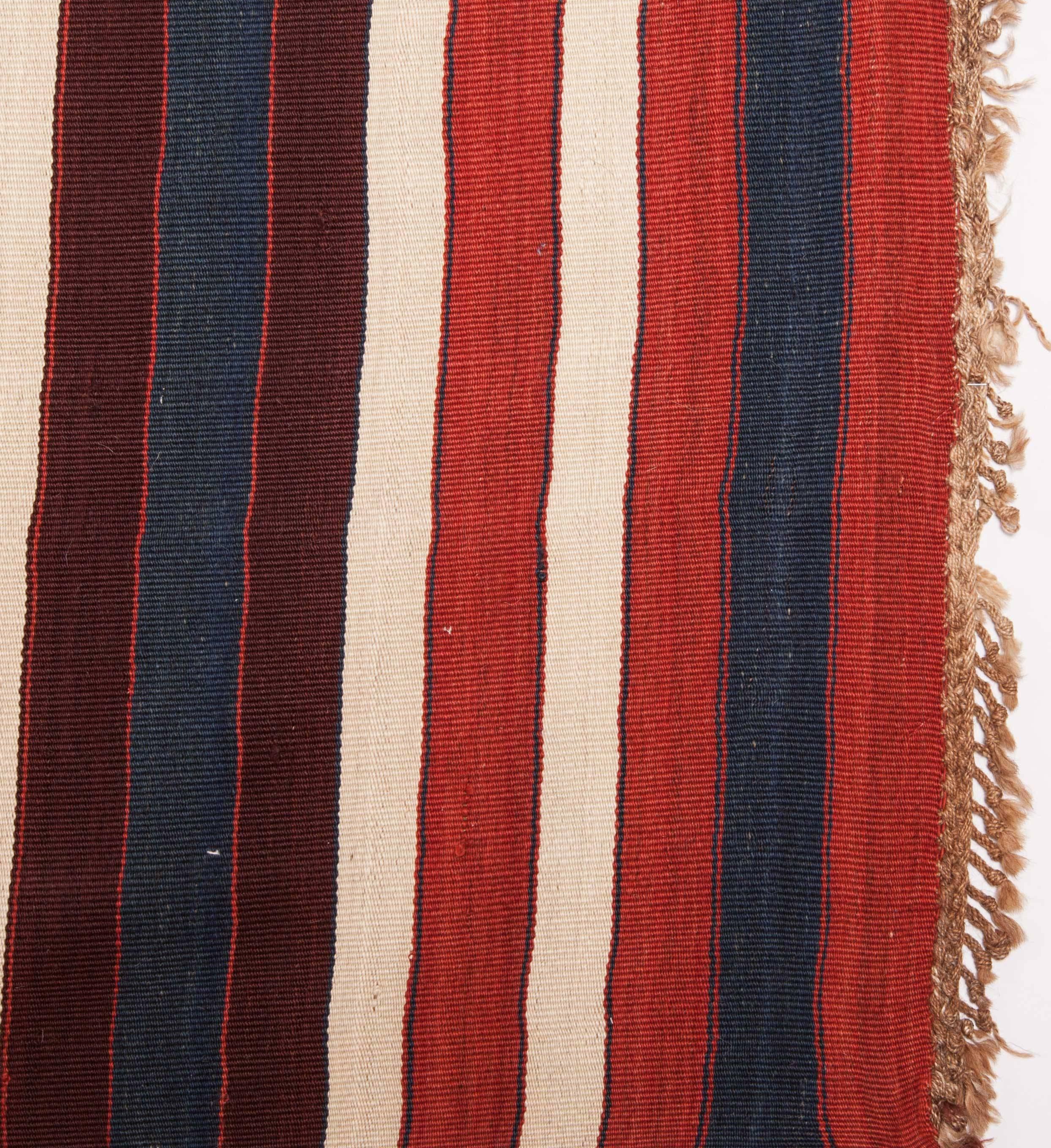 Turco XIX secolo, Anatolia orientale, probabilmente Elazig, Runner Kilim lungo in lana in vendita