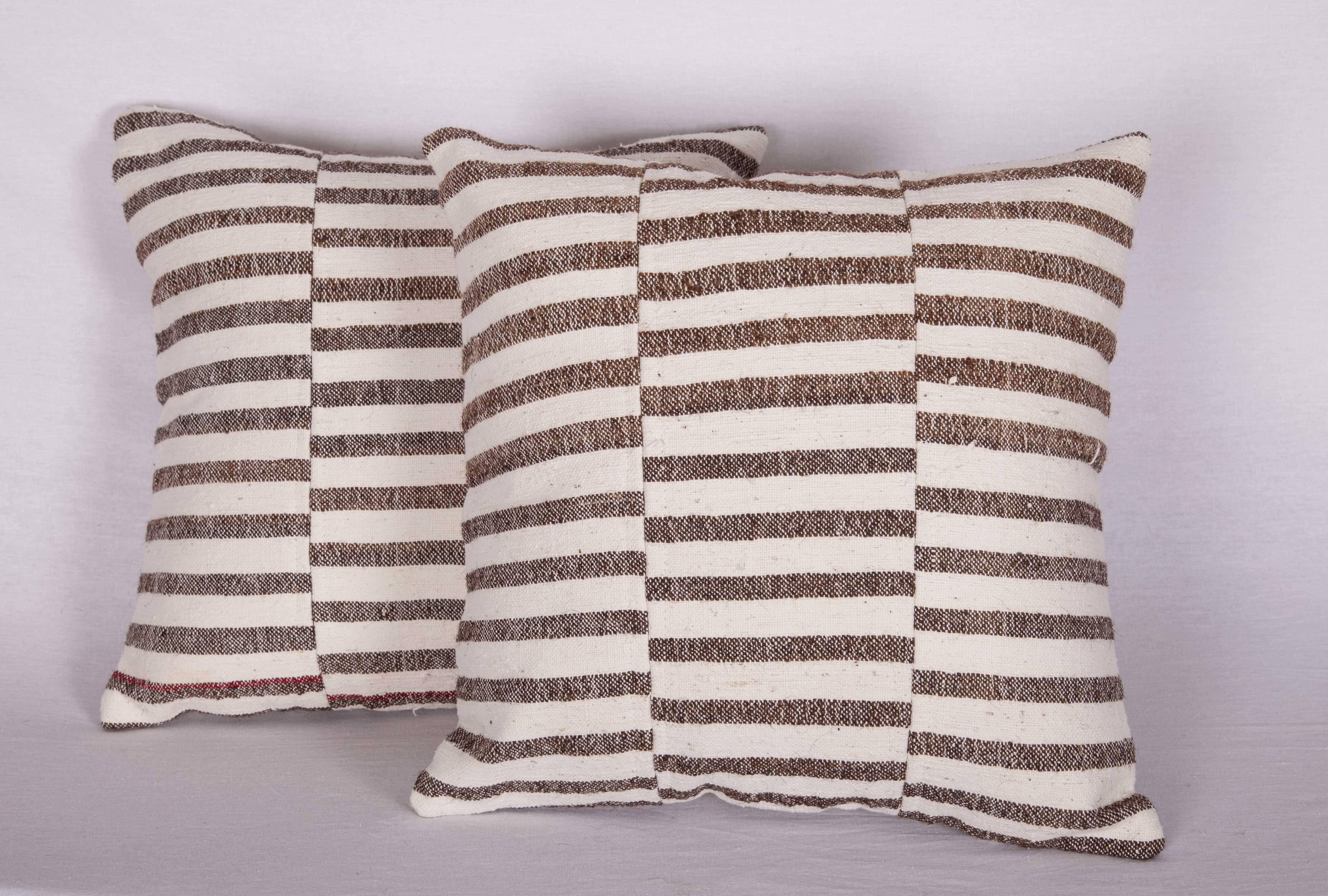 Woven Pillow Cases Made Out of a Vintage Anatolian Kilim