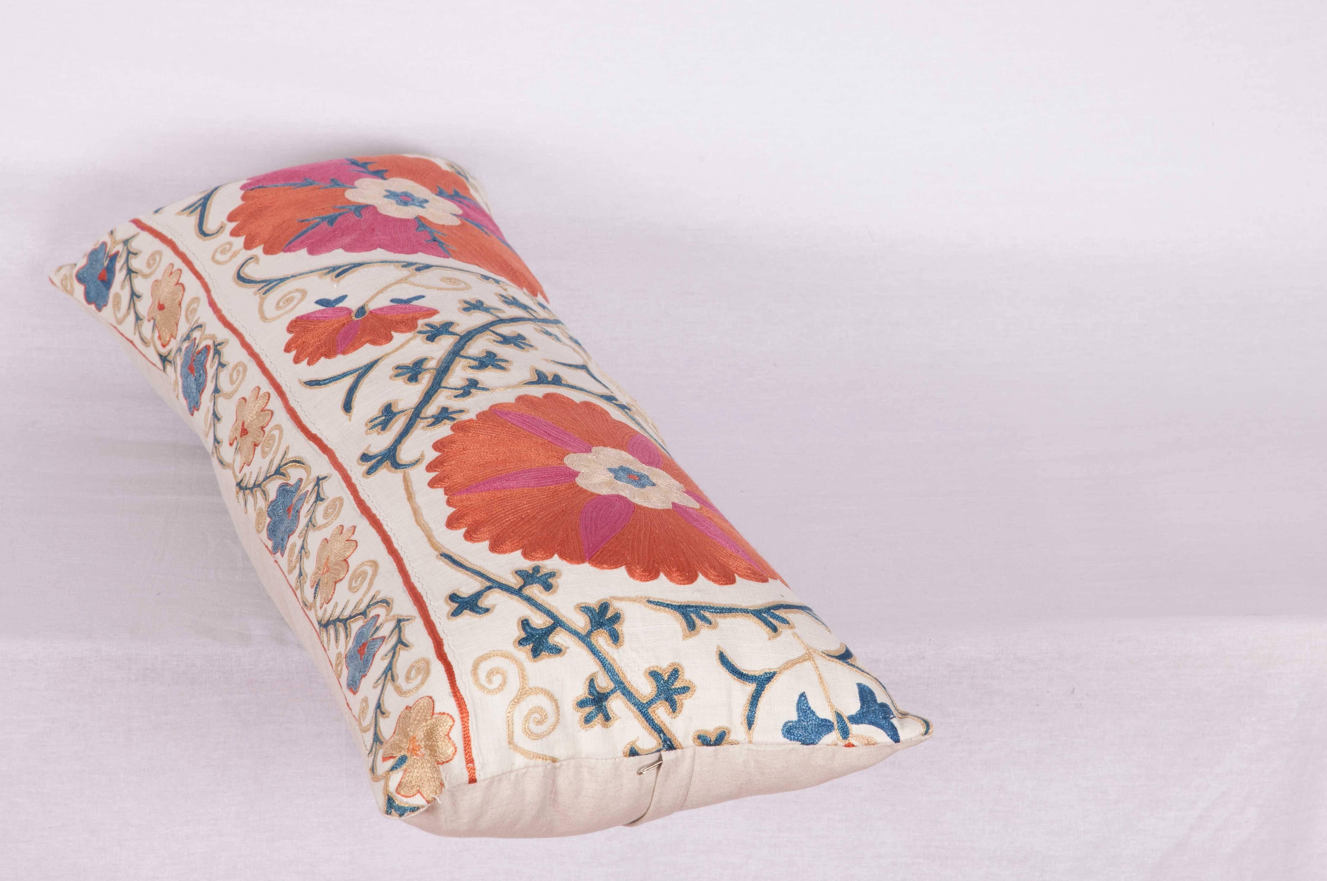 Antique Pillow Made Out of a 19th Century Uzbek Bukhara Suzani 3