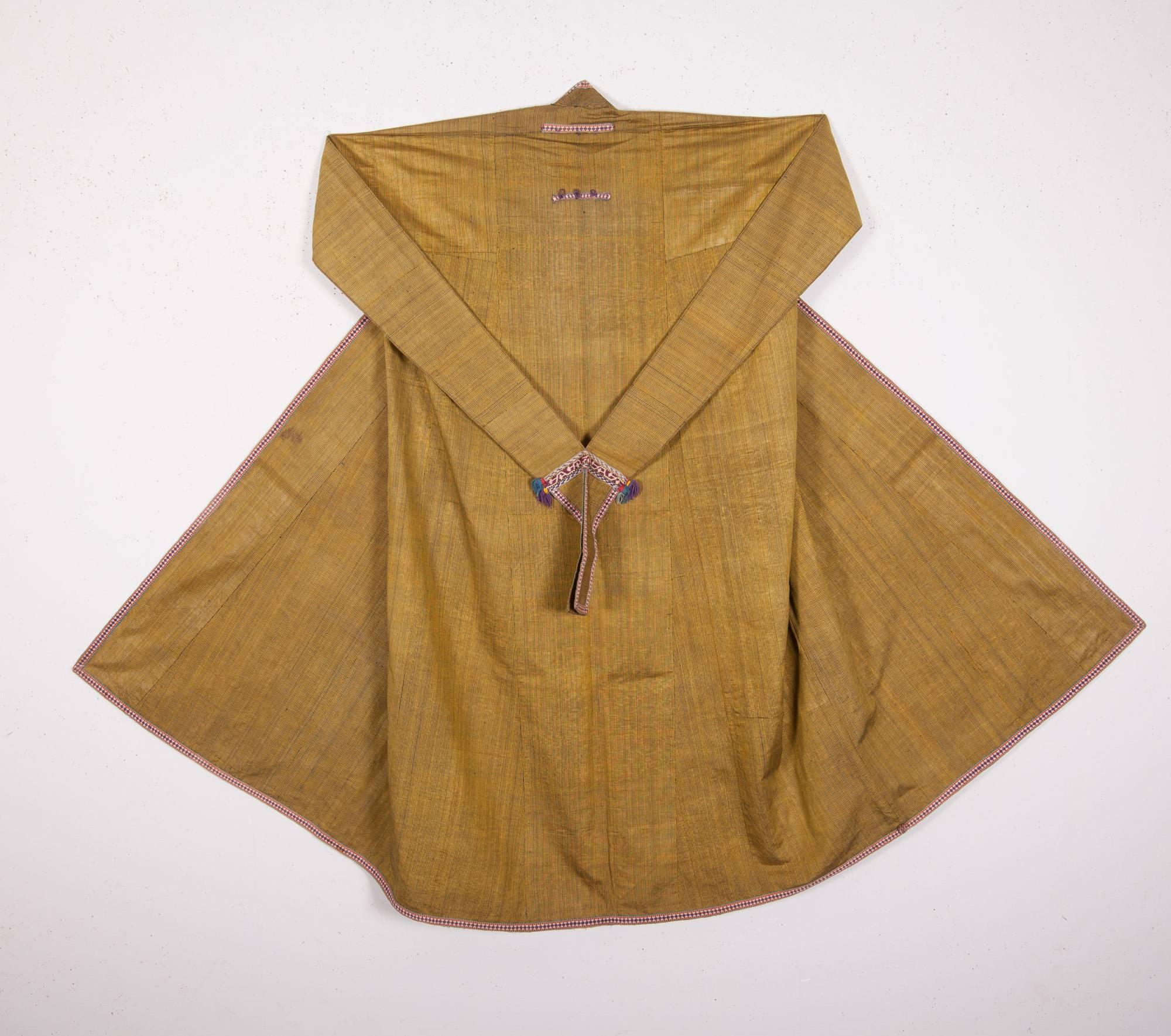 Ikat Early 20th Century Central Asian, Tajik Farange/Chapan For Sale