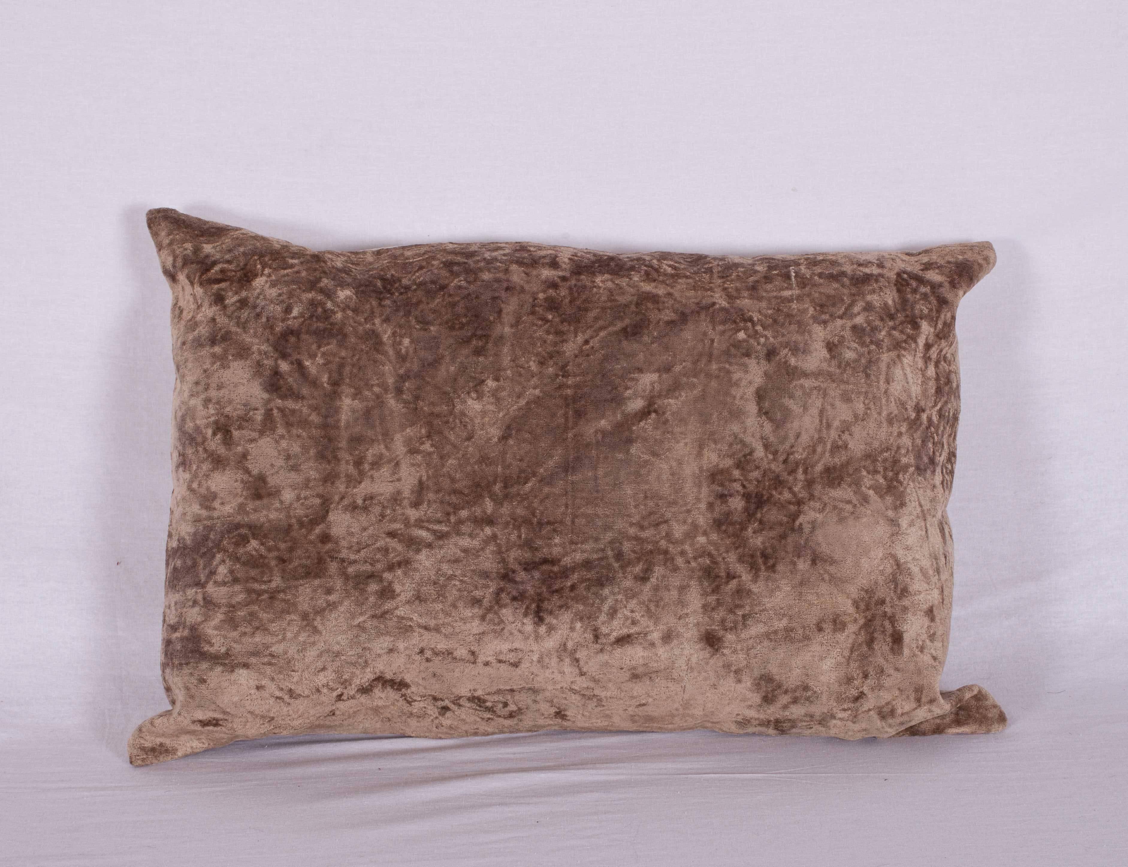 Uzbek Pillow Cases Made from Vintage Central Asian Silk Velvet