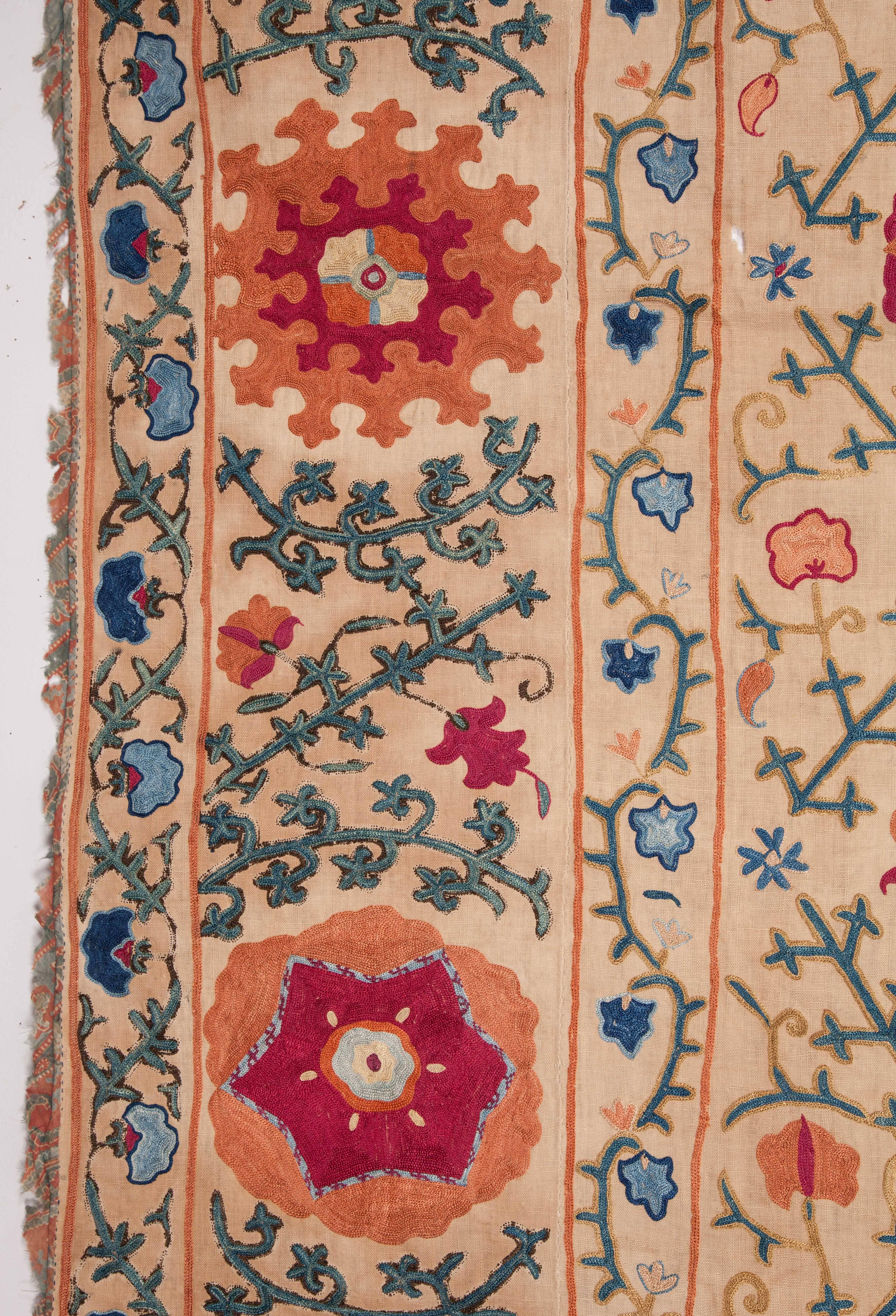 Antique 19th Century Suzani from Bukhara Uzbekistan 1