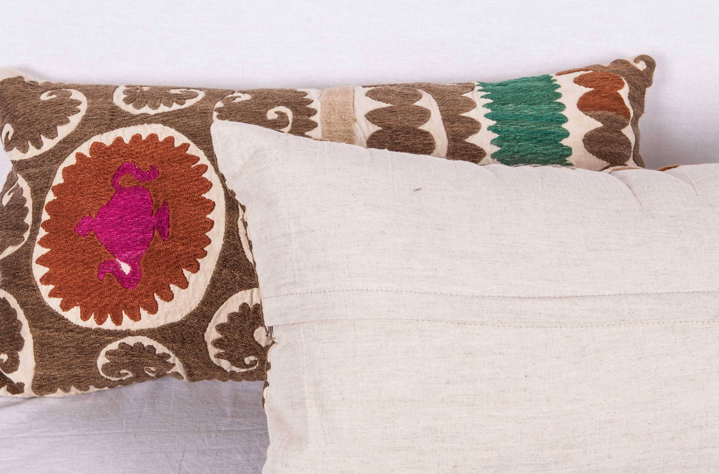 Pillow Cases Made Out of a Mid-20th Century Uzbek Samarkand Suzani 1