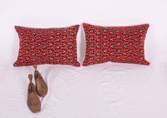 Antique Early 20th C. Pillow cases made from a Caucasian armenian Karabagh kilim