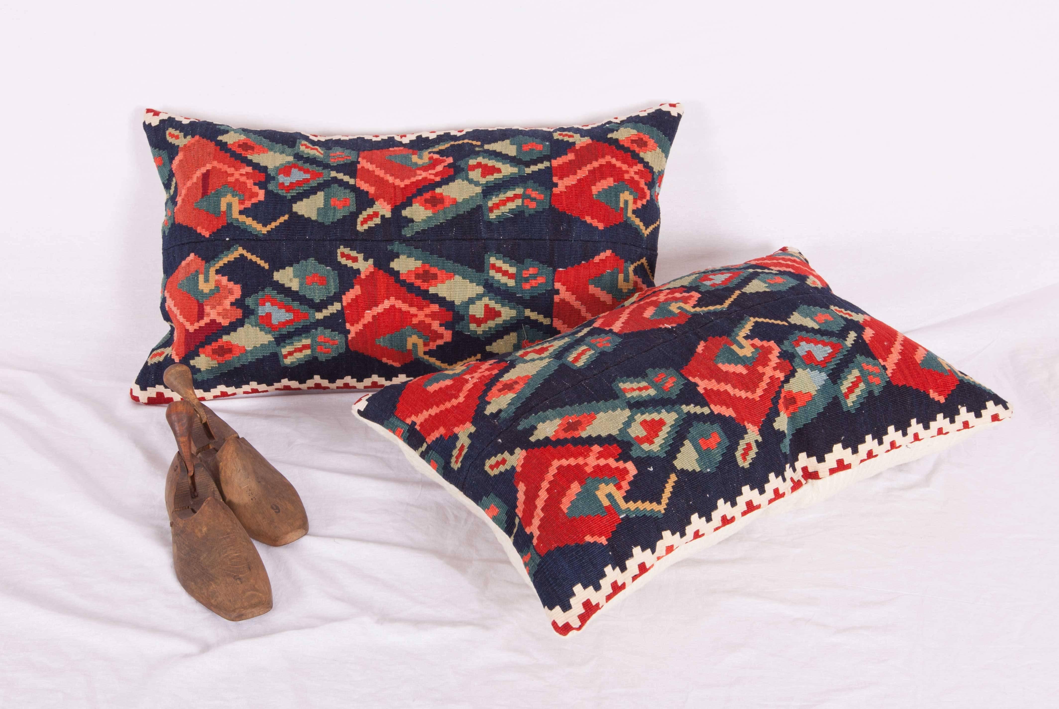 20th Century Antique , pillow cases made from a Caucasian Karabagh Armenian Kilim