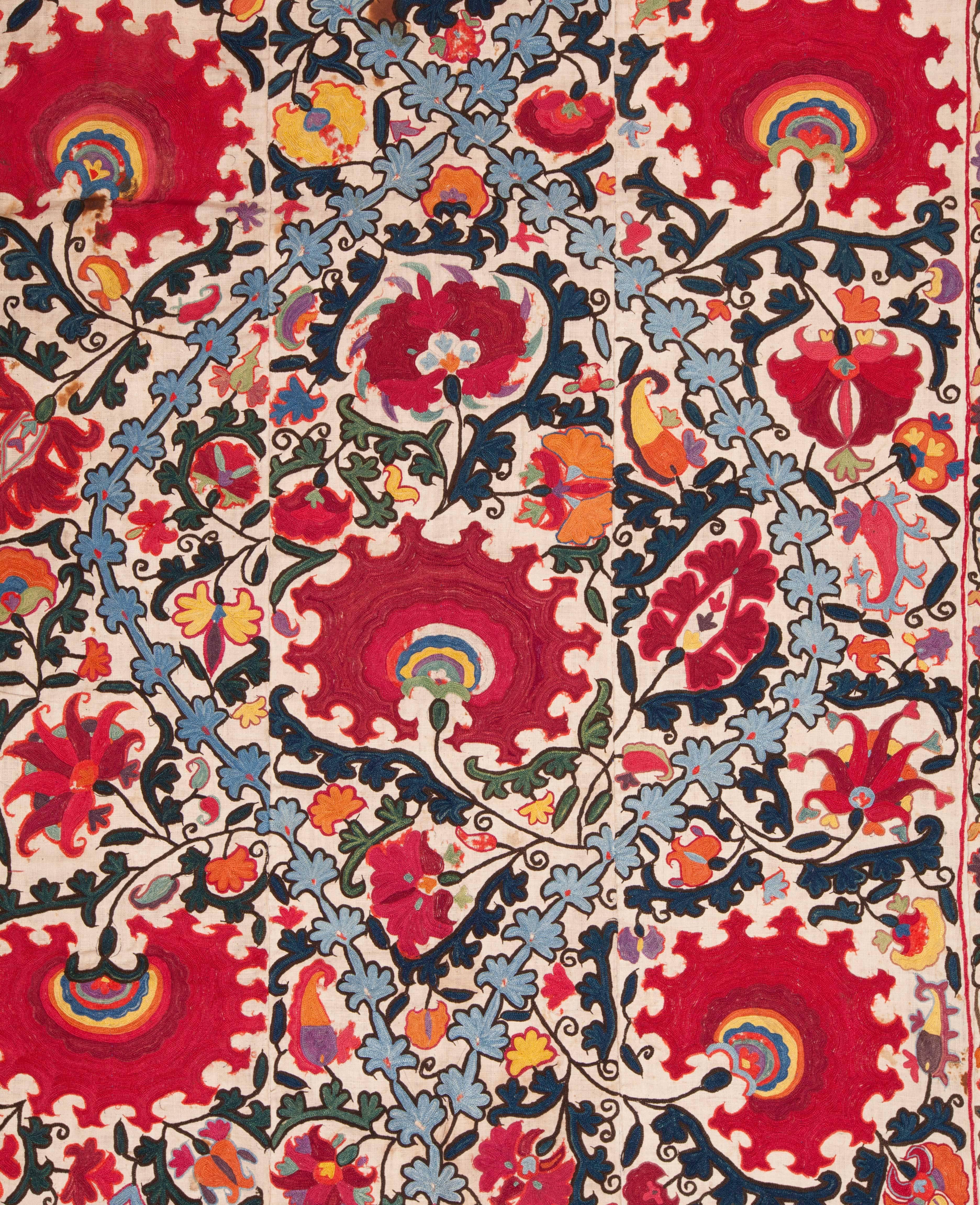 Embroidered Antique Suzani from Bukhara Uzbekistan