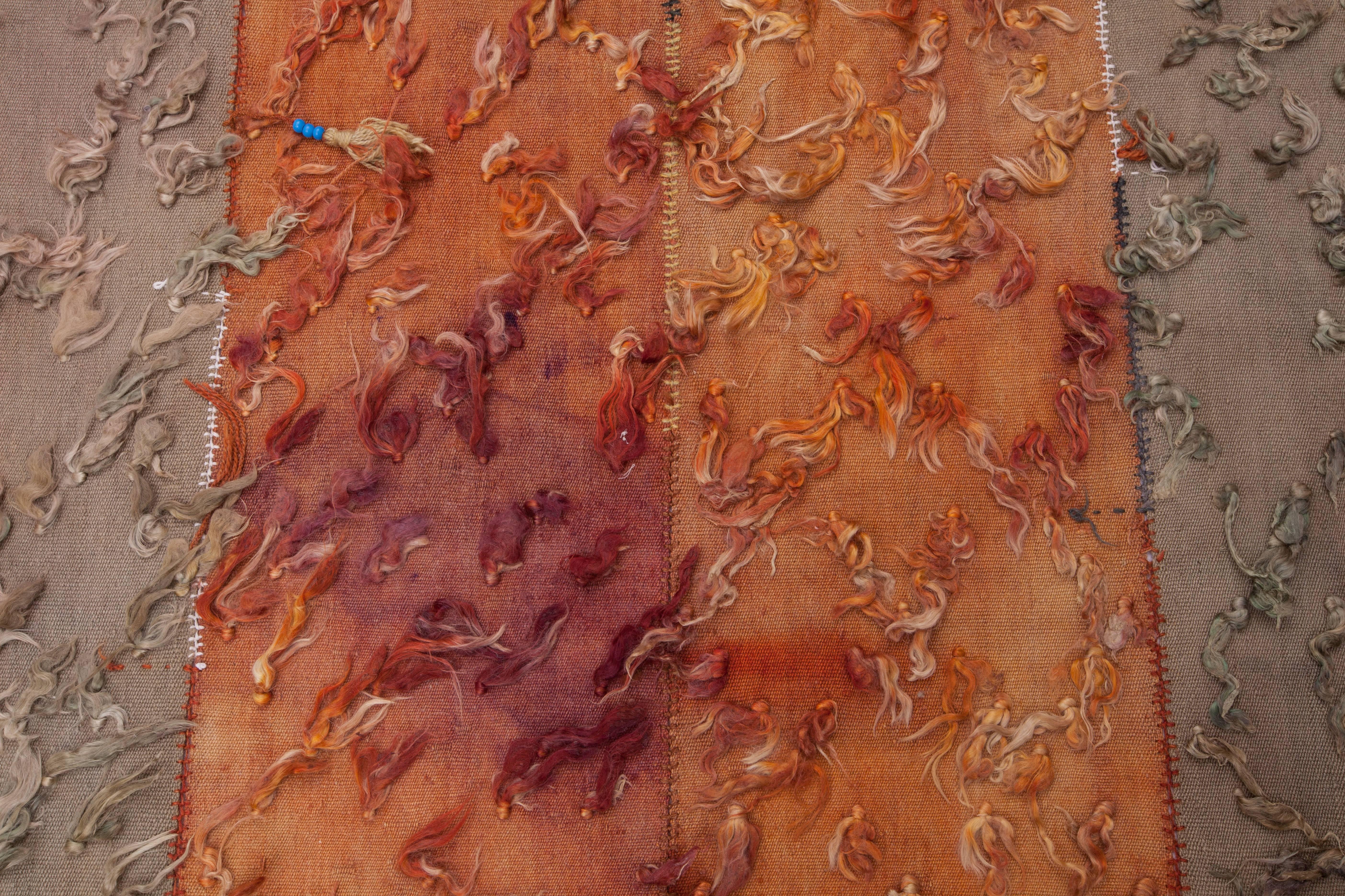 Hand-Woven Vintage Anatolian Angora Filikli Kilim, Cover