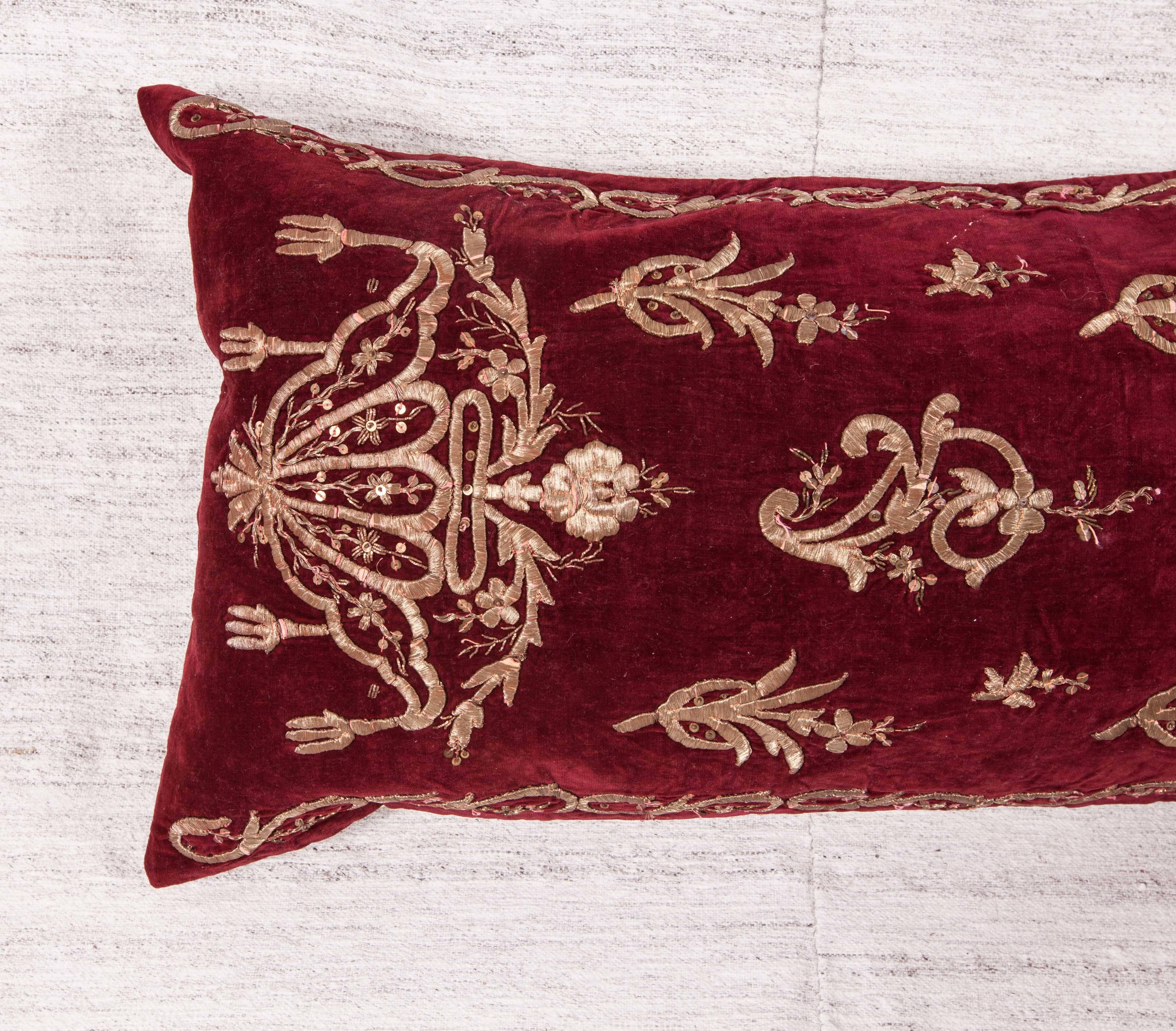 Pillow Cases Fashioned from Late 19th Century Ottoman Turkish Sarma Velvet 1