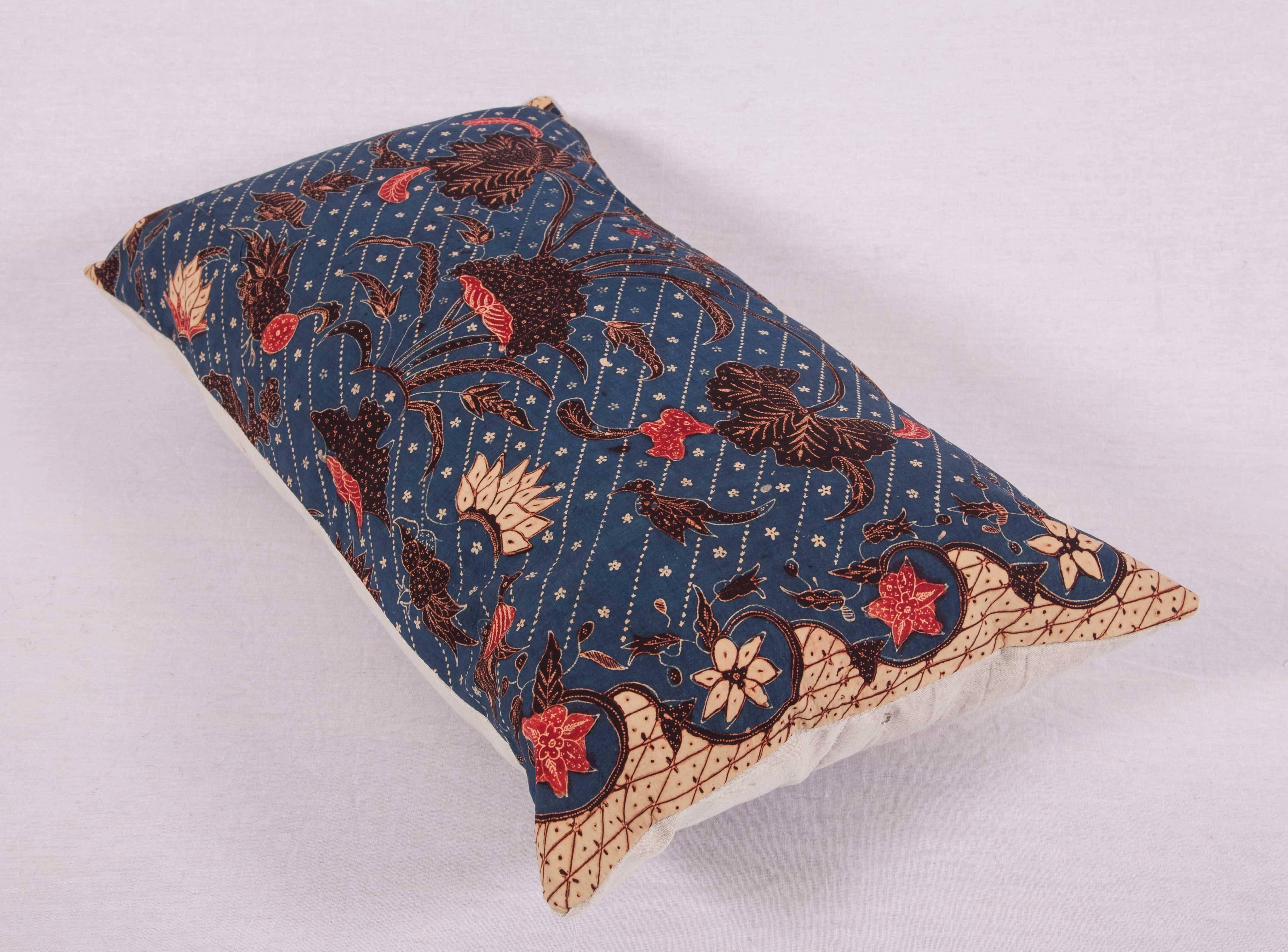 Batik Pillow Fashioned from an Early 20th Century Indonesian Batik Panel 1
