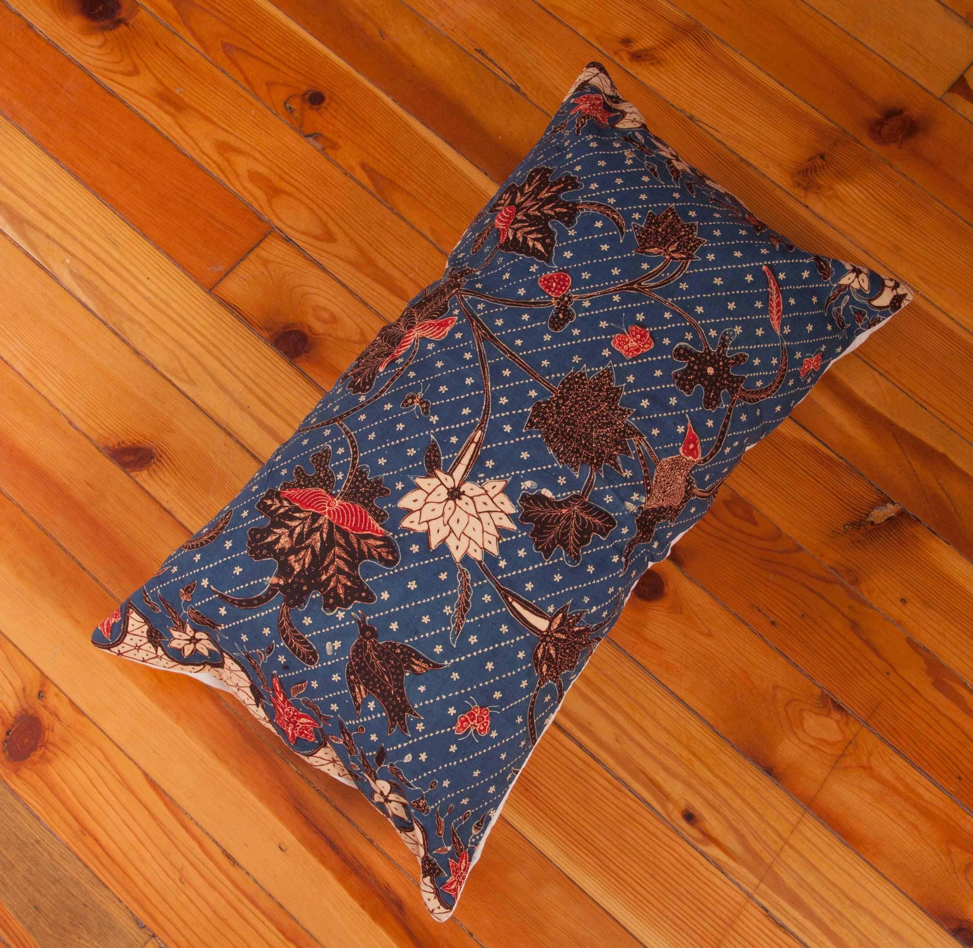Batik Pillow Fashioned from an Early 20th Century Indonesian Batik Panel 2