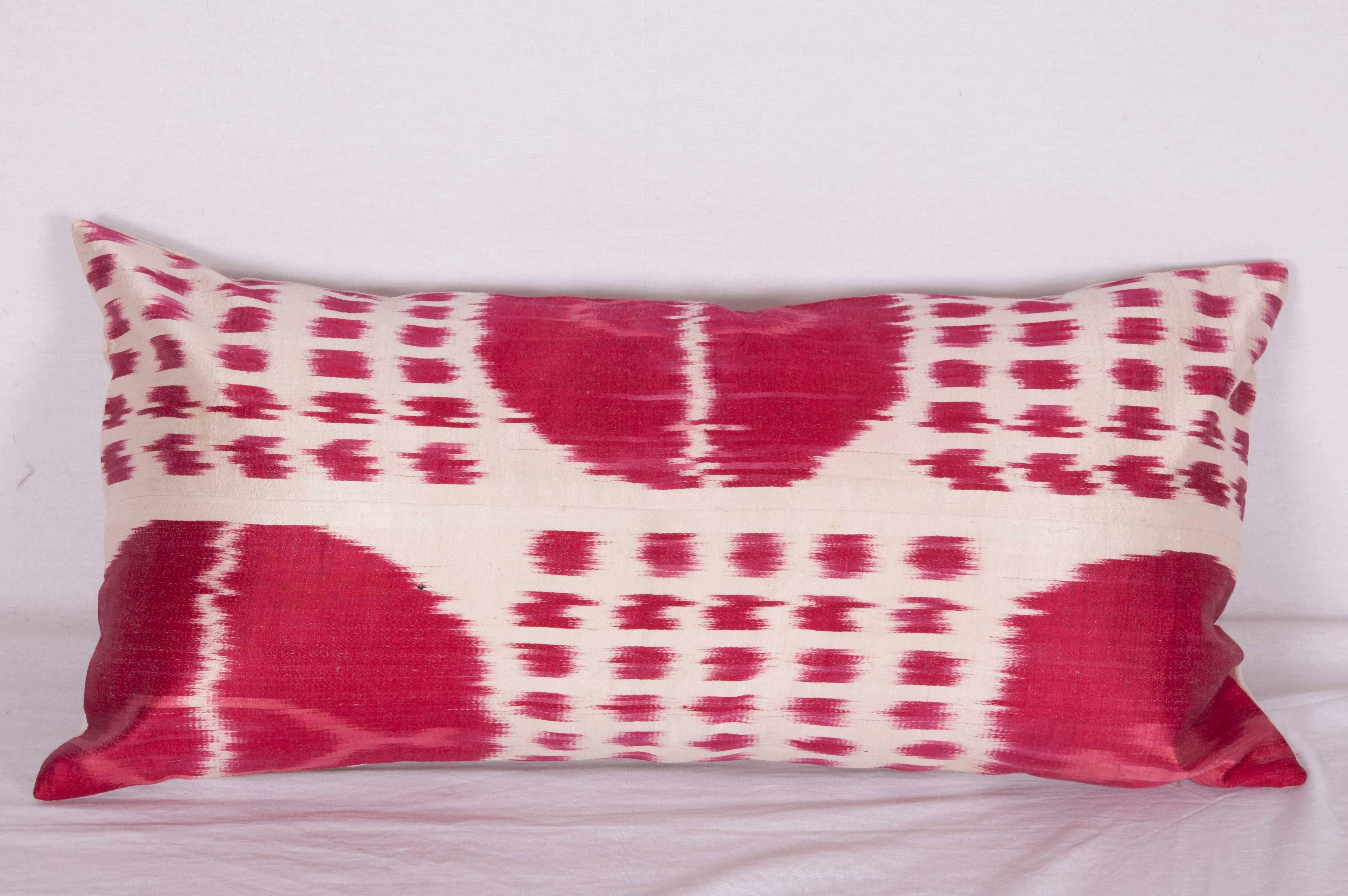 Uzbek Ikat Pillow Cases Fashioned from a Late 19th Century Fragment of a Tajik Ikat