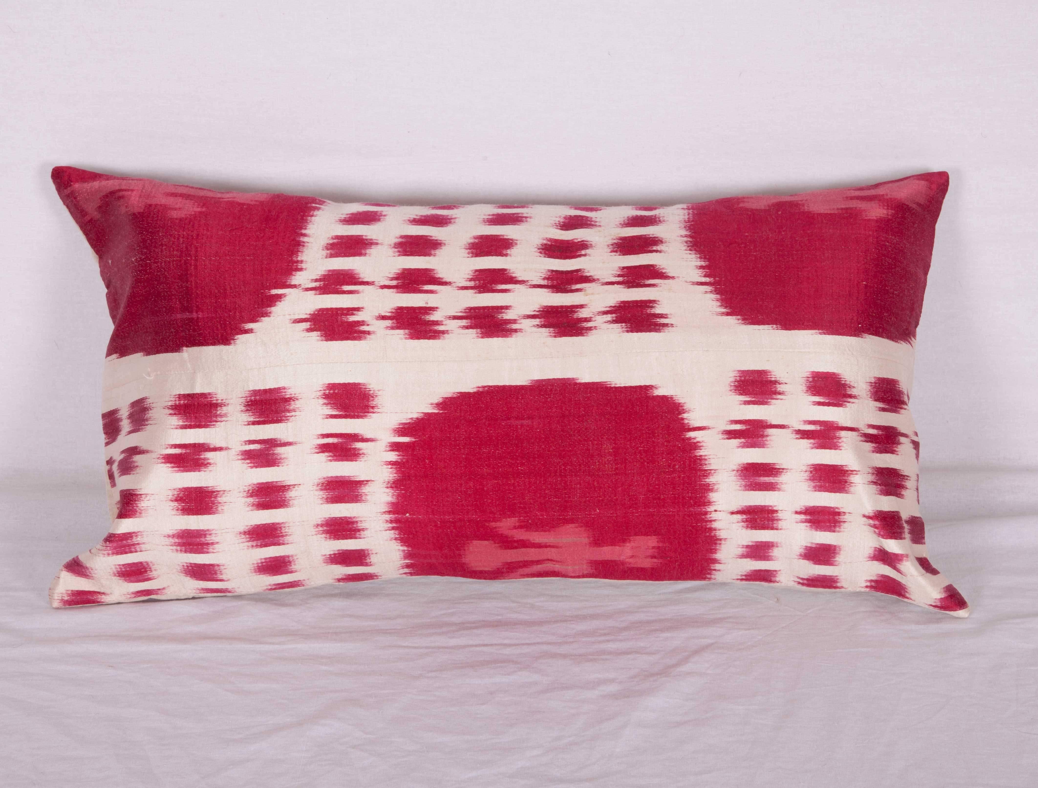 Cotton Ikat Pillow Cases Fashioned from a Late 19th Century Fragment of a Tajik Ikat