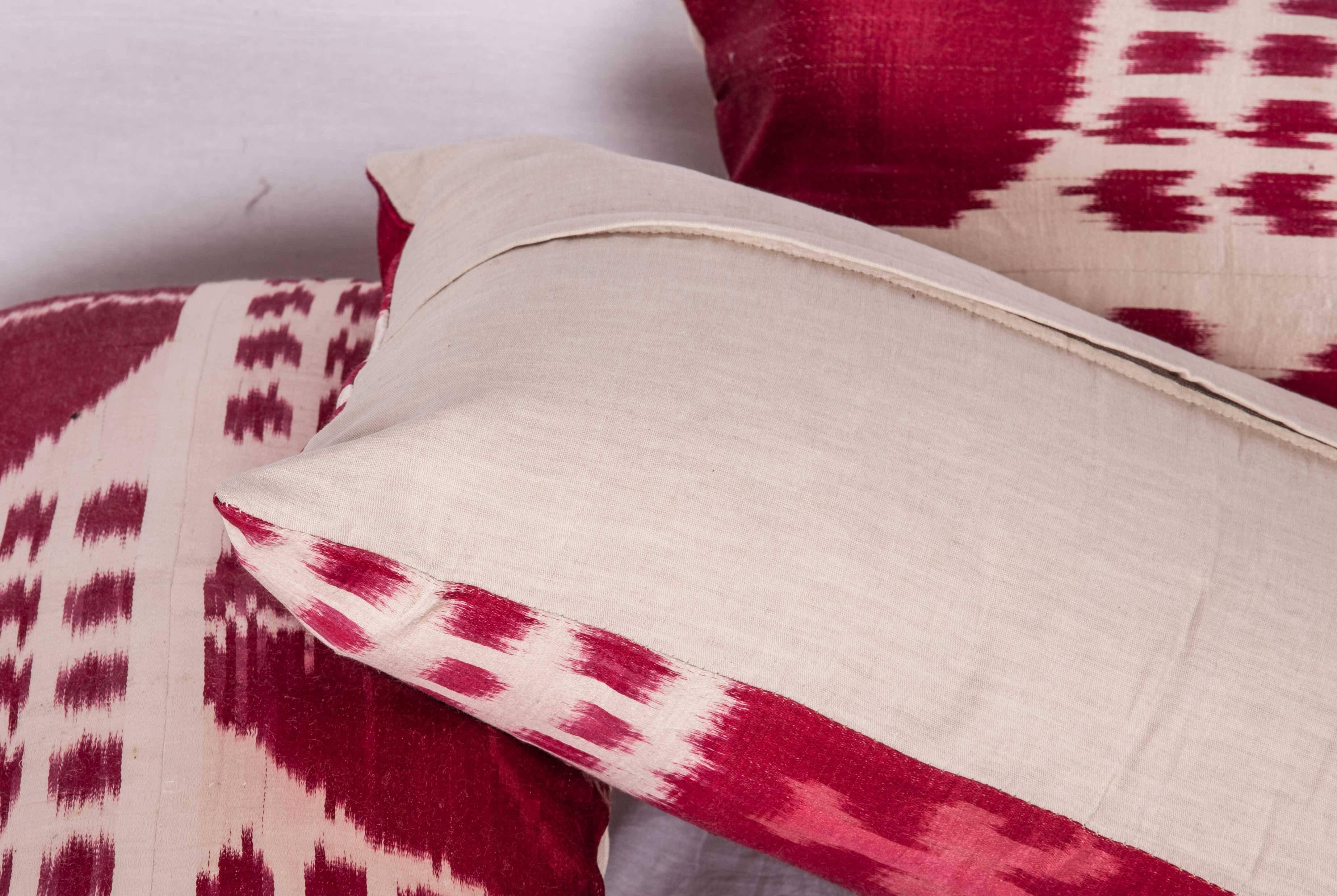 Ikat Pillow Cases Fashioned from a Late 19th Century Fragment of a Tajik Ikat 2
