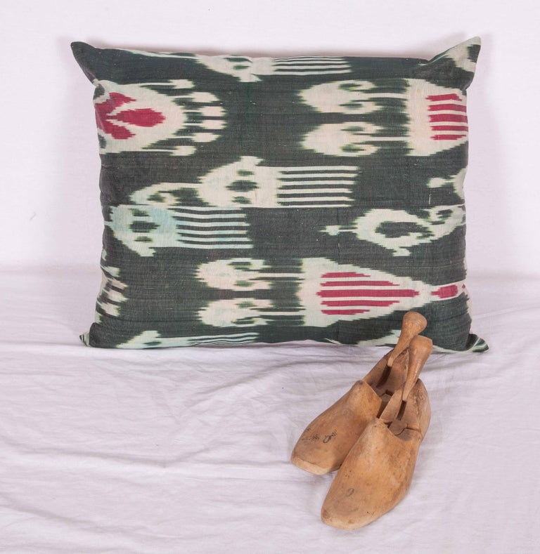 Antique Ikat Pillow Case Fashioned from an Early 20th Century Uzbek Ikat at 1stDibs
