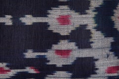 Antique Ikat Pillow Case Fashioned from a Late 19th Century Tajik Ikat