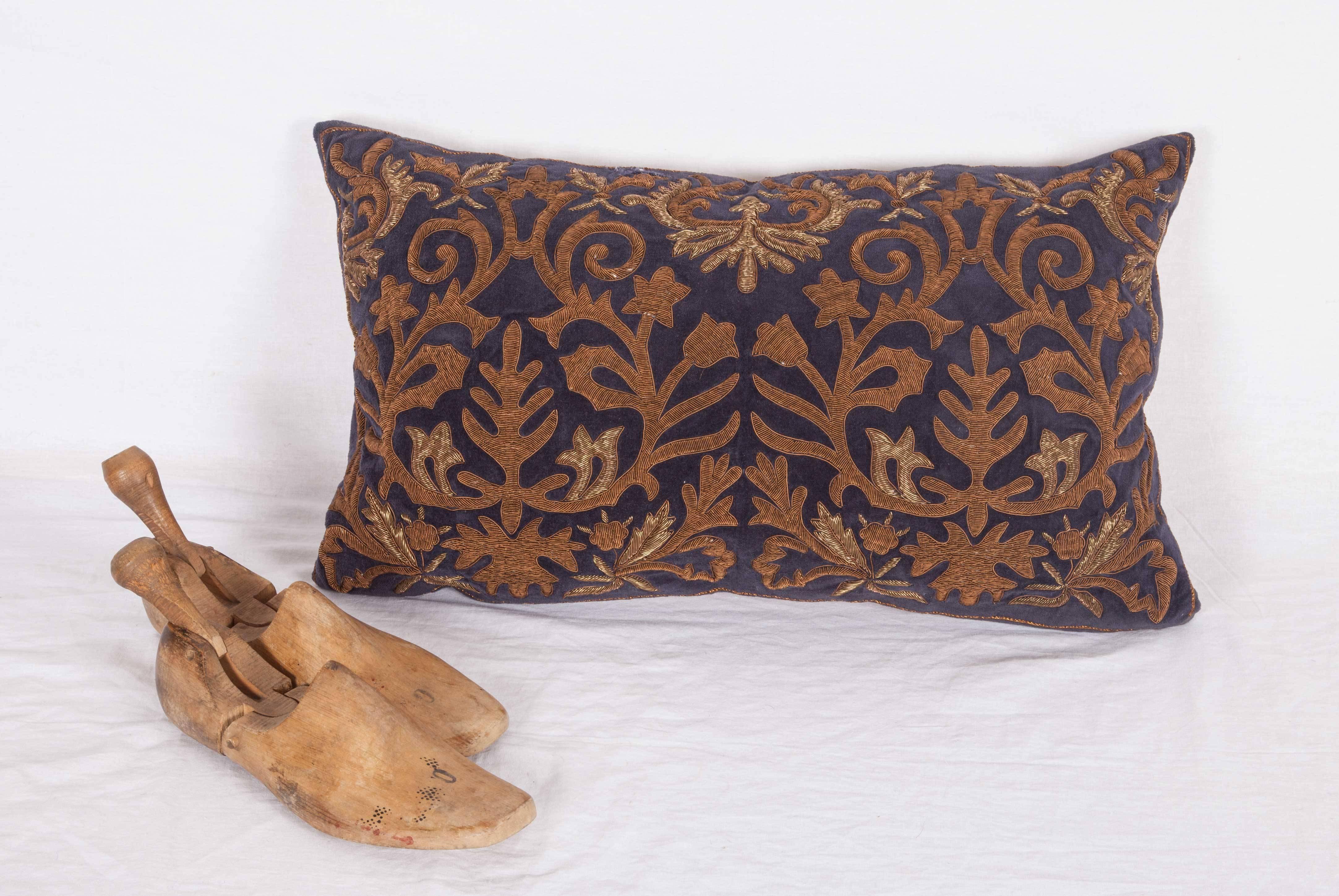 French Antique Pillow Case Made from a 19th Century European Embroidery