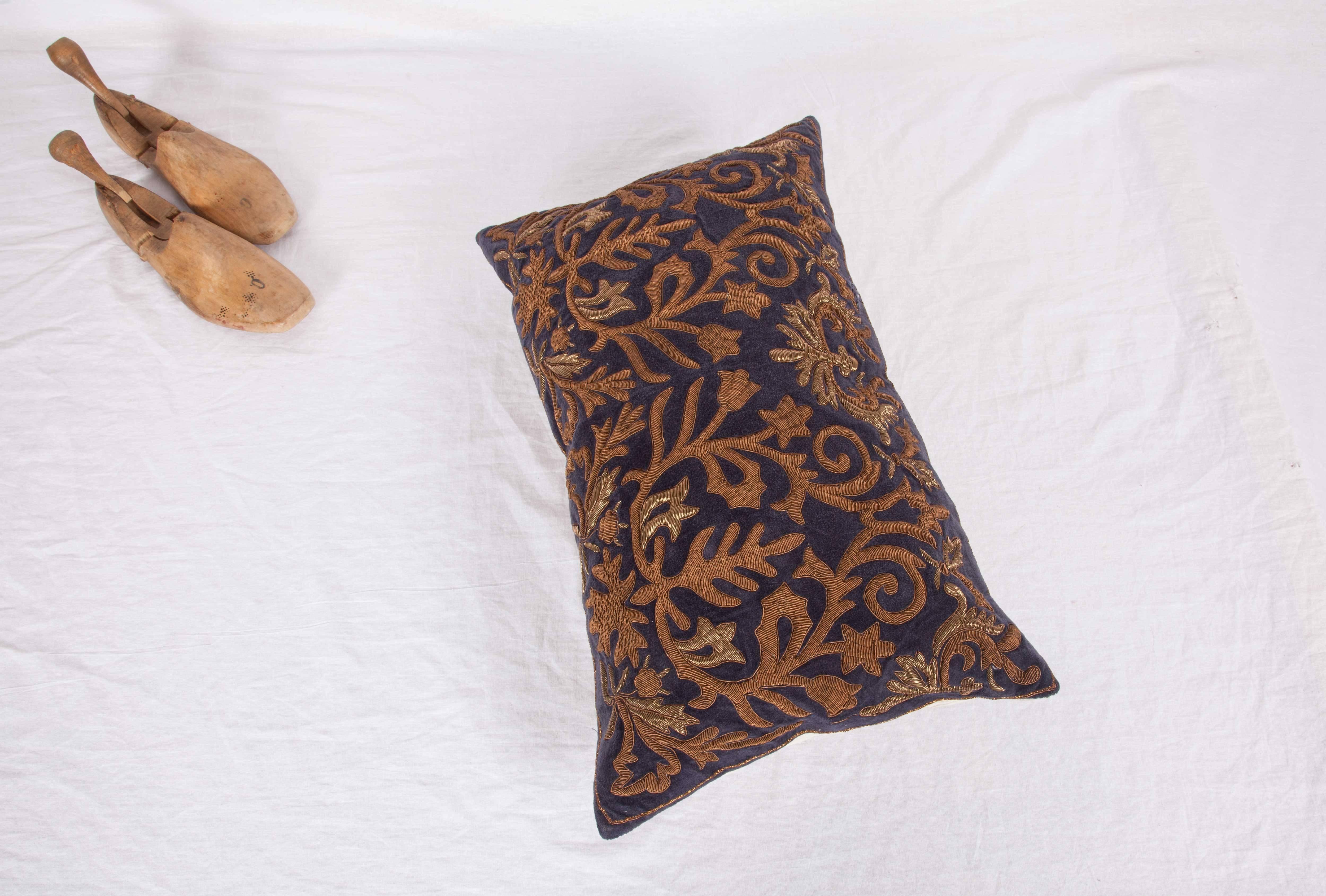 Embroidered Antique Pillow Case Made from a 19th Century European Embroidery