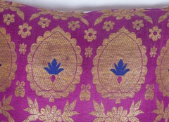 Antique Pillow Case Fashioned from an Early 20th Century Russian Brocade