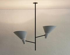 Rare Ceiling Lamp by BAG Turgi, Switzerland, 1950