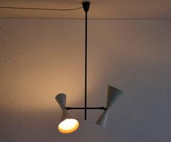 Rare Ceiling Lamp by Baumann Kölliker, Switzerland, 1950
