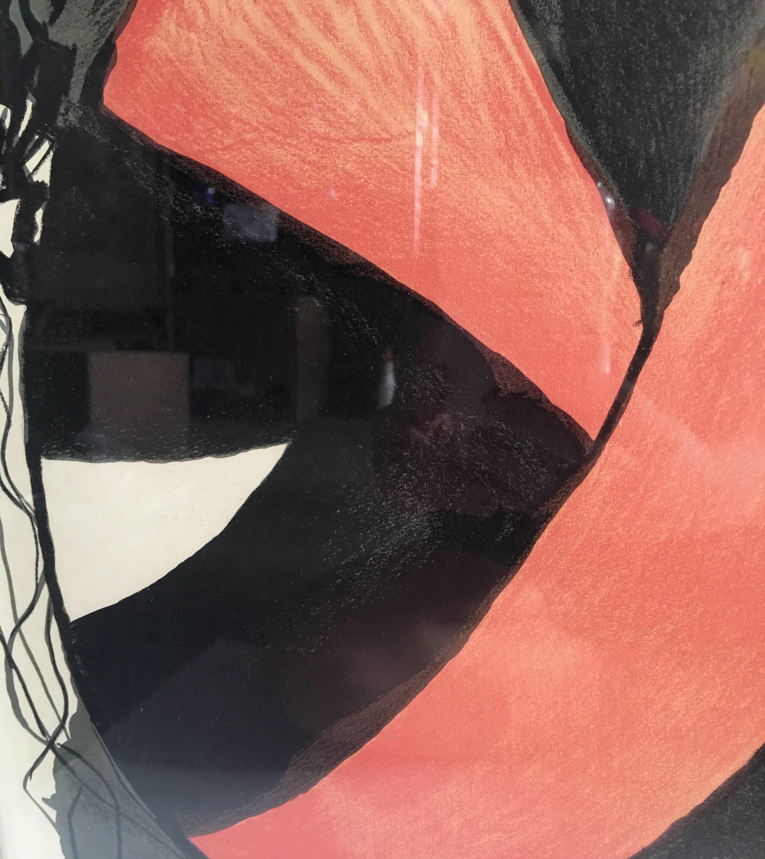This rare 1960 produced lithograph print by Georges Braque, titled 