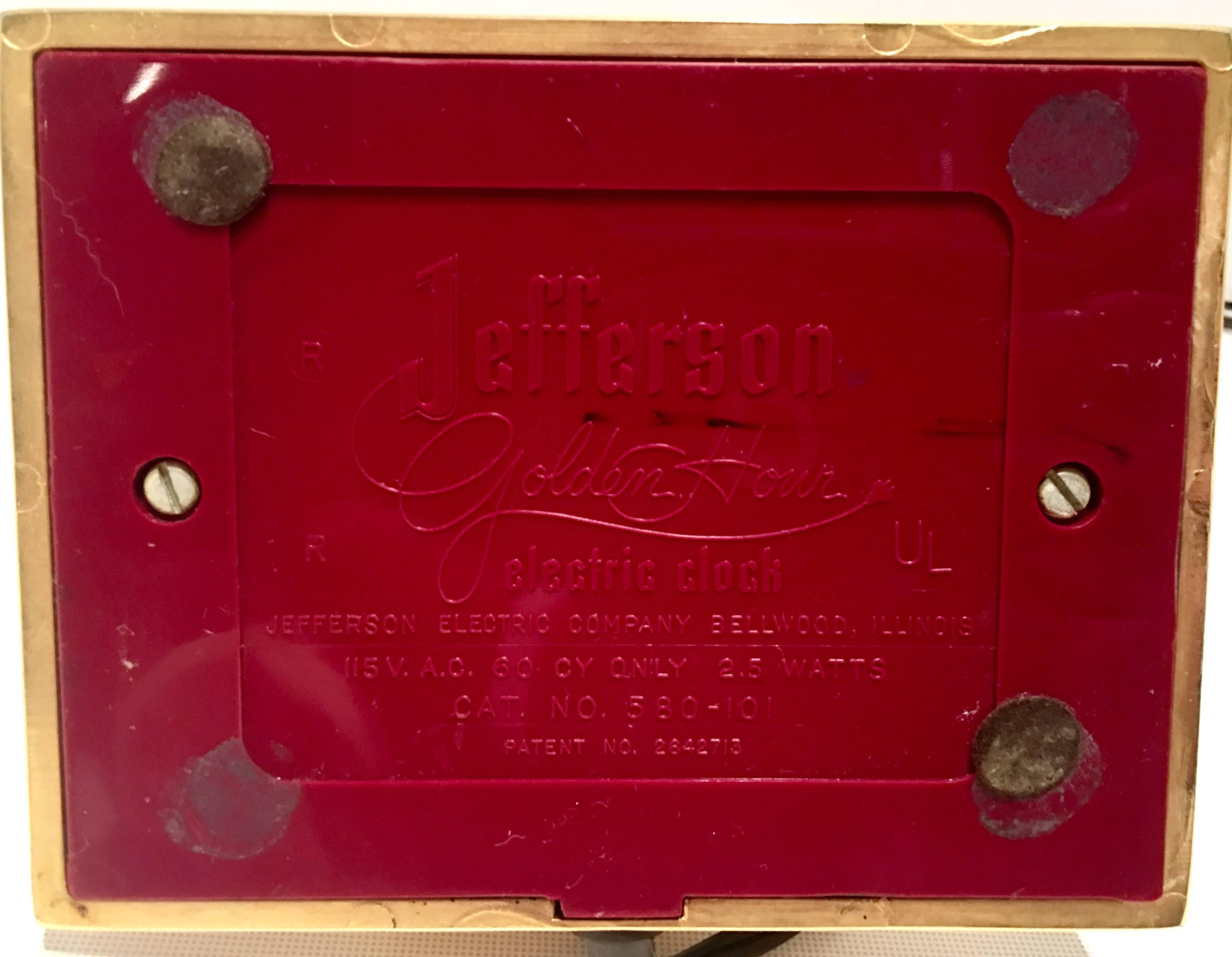 American Jefferson Brass Golden Hour Ghost Clock