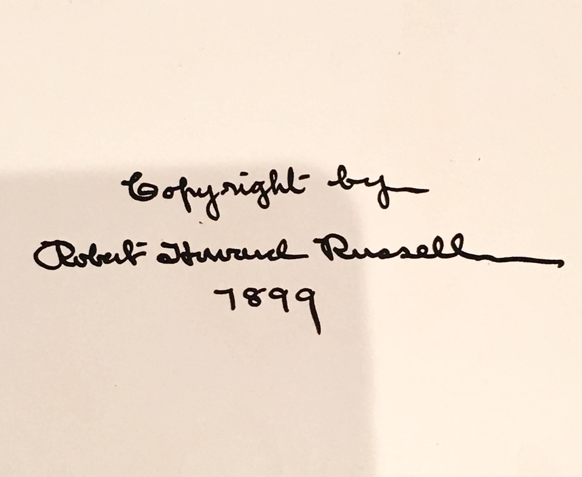 1899 1st Edition Kemble's Sketch Book By, R.H. Russell In Excellent Condition In West Palm Beach, FL