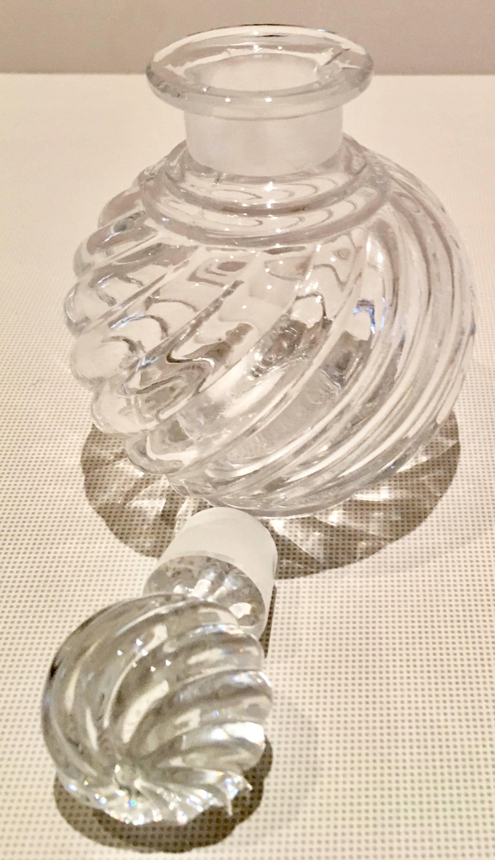 French Baccarat France Crystal Clear Perfume Bottle